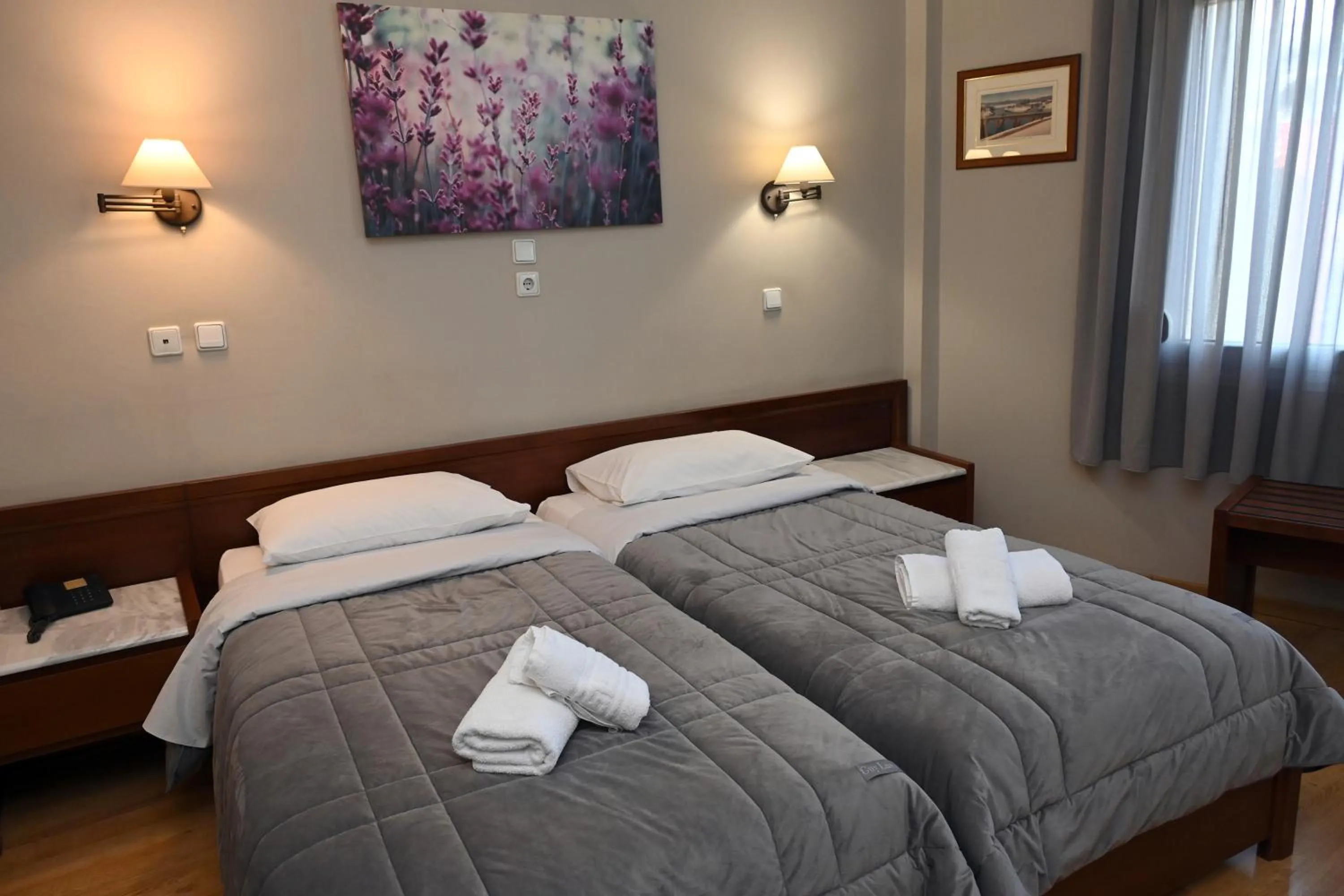 Bedroom, Bed in Hotel Achillion