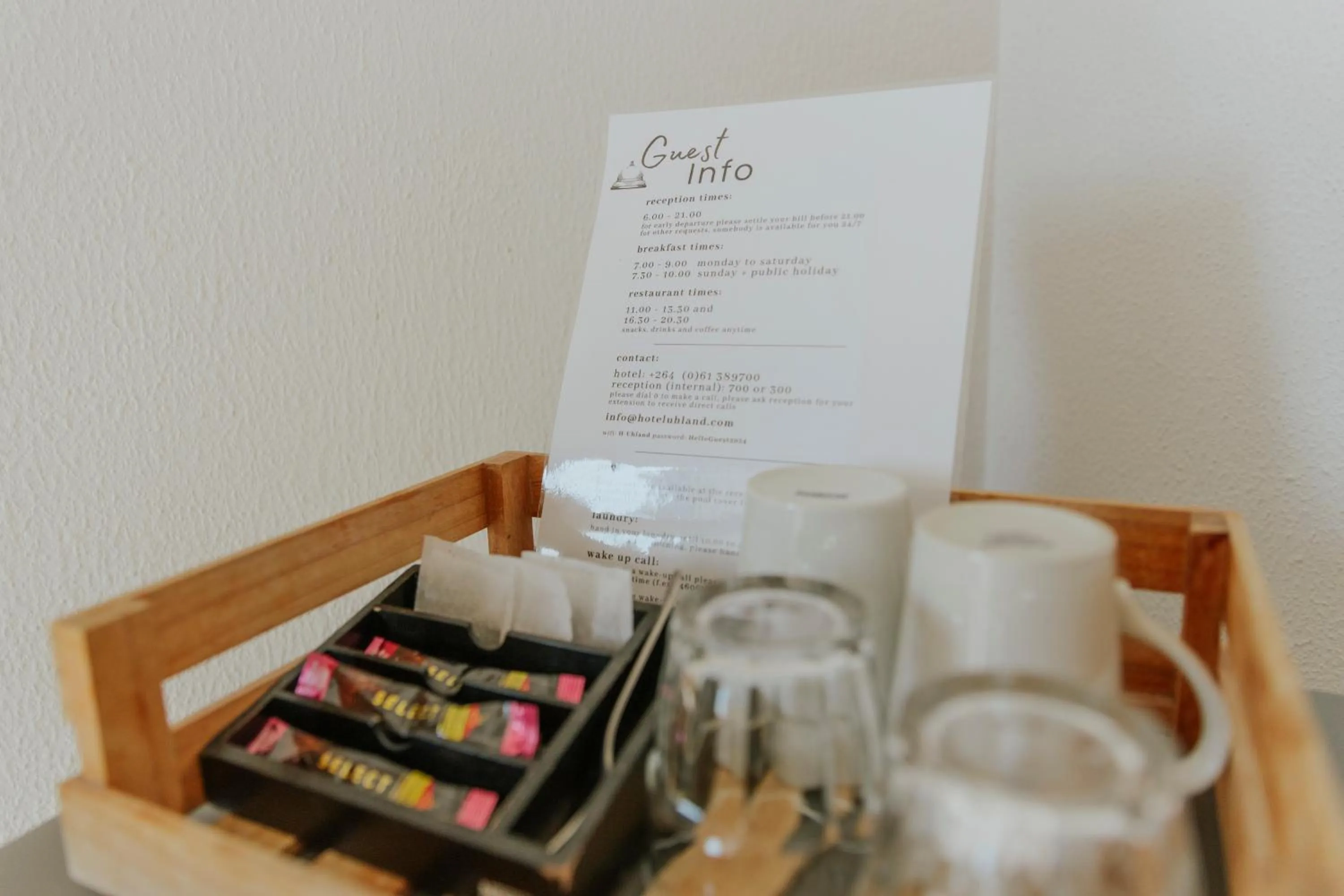 Coffee/tea facilities in Hotel Uhland