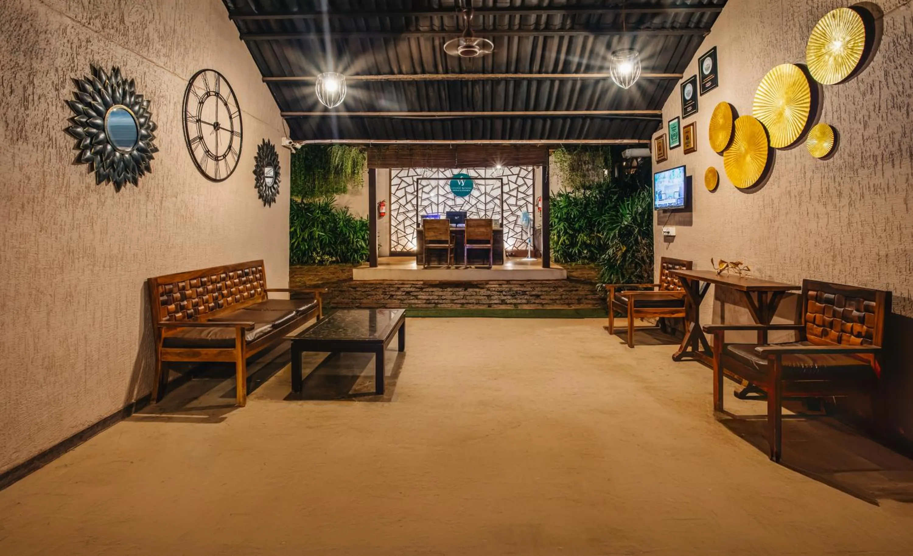 Lobby or reception in Stone Wood Resort, Mandrem