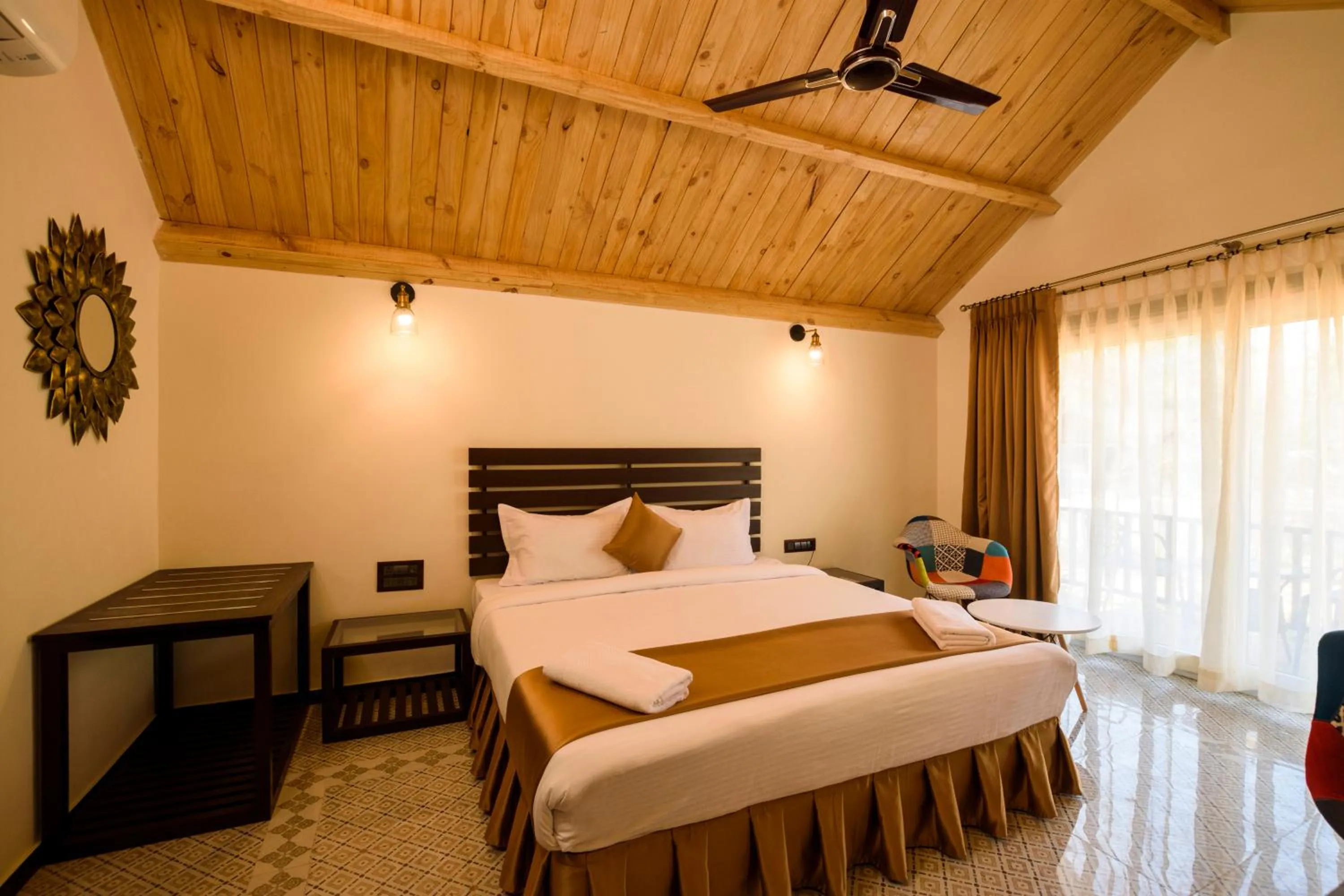 Bed in Stone Wood Resort, Mandrem