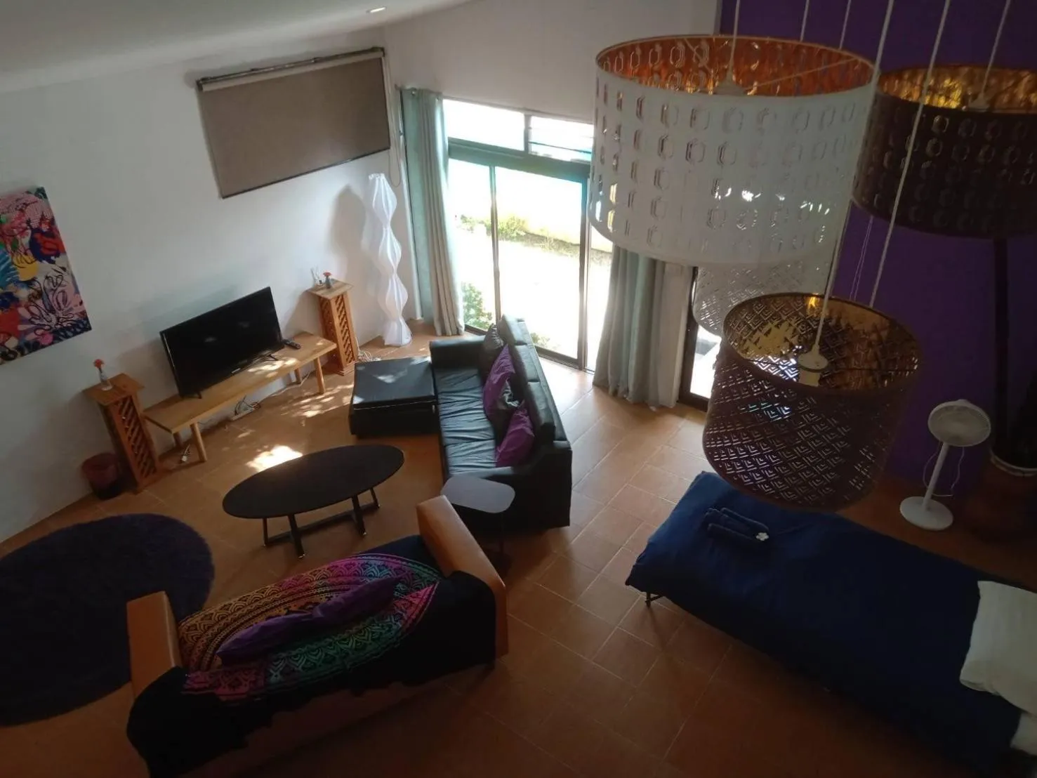 Communal lounge/ TV room in Escape-Cabins