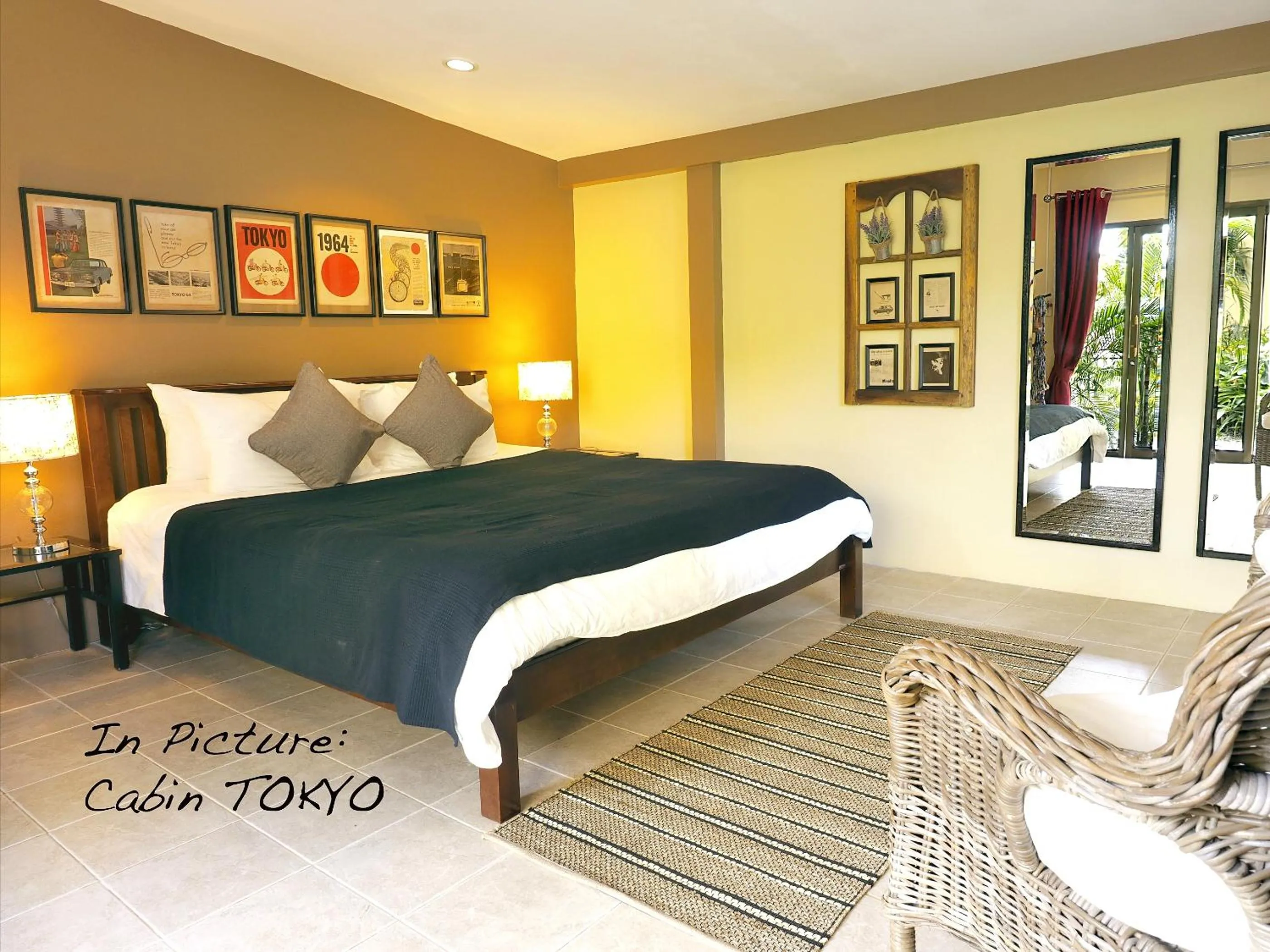 Bedroom, Bed in Escape-Cabins