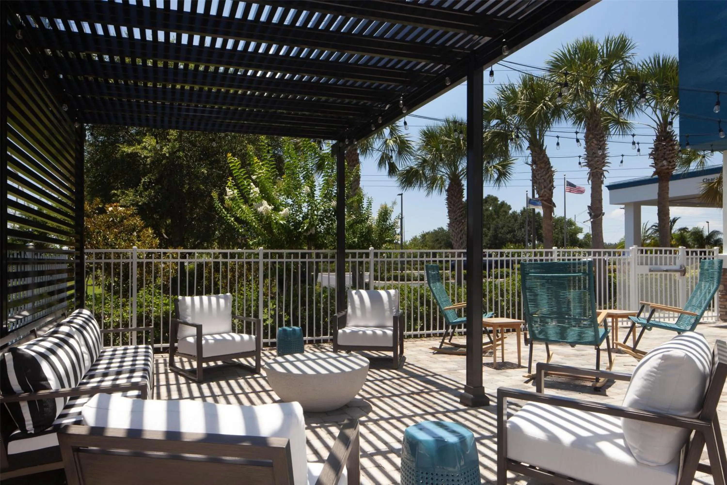 Patio in Hampton Inn by Hilton Tampa Fairgrounds Casino