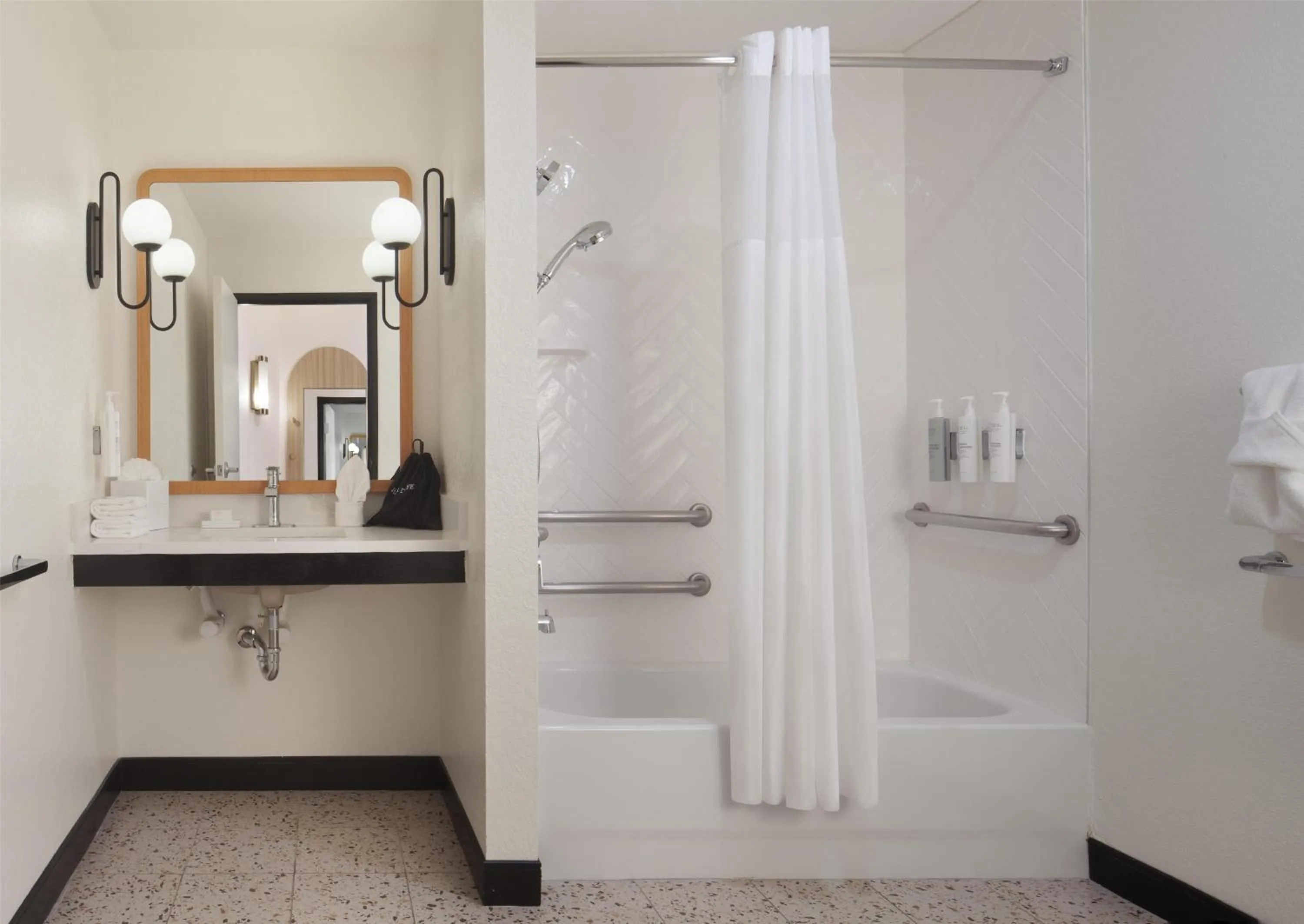 Bathroom in Hampton Inn by Hilton Tampa Fairgrounds Casino