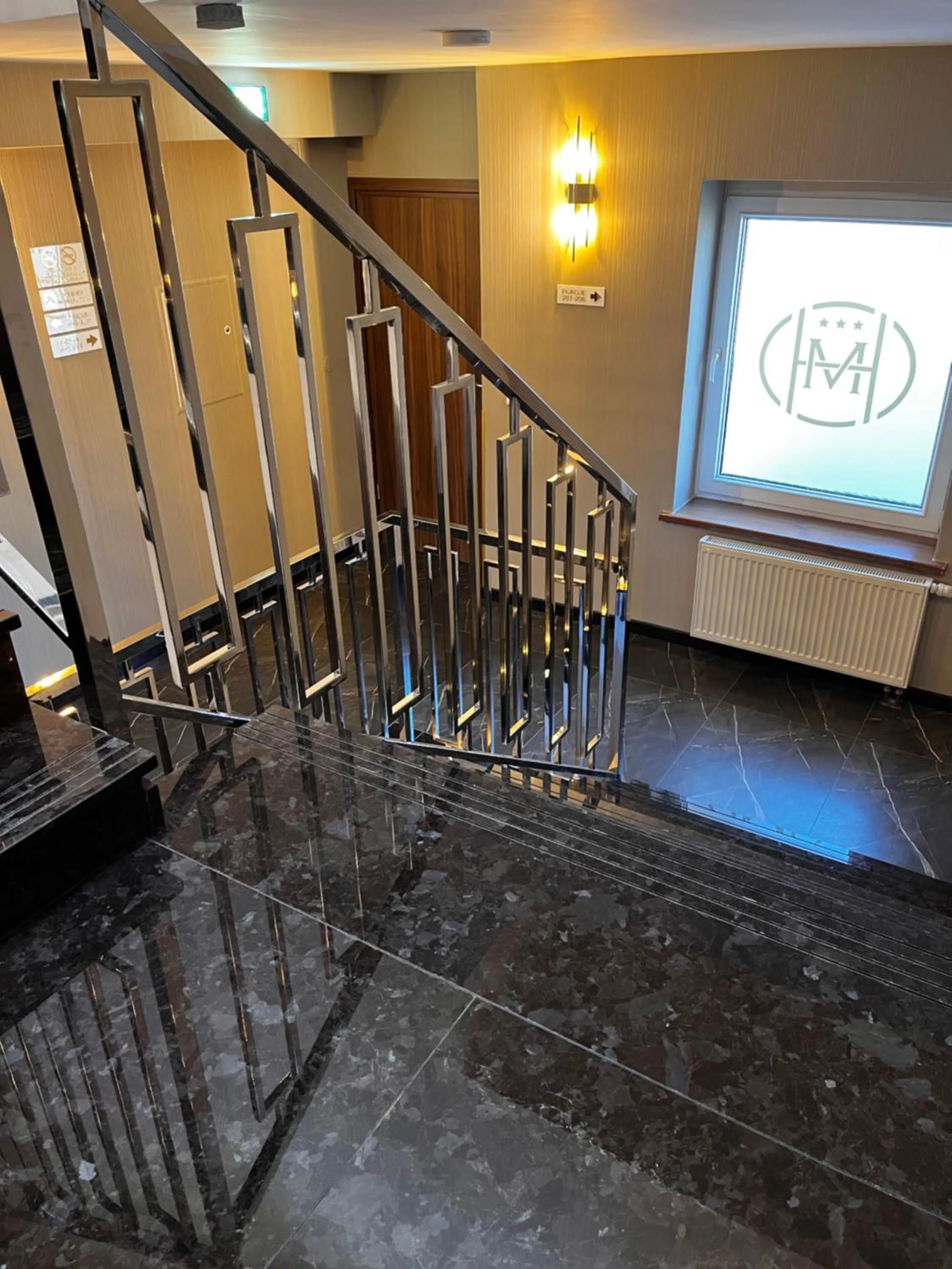 Lobby or reception in Hotel Marta