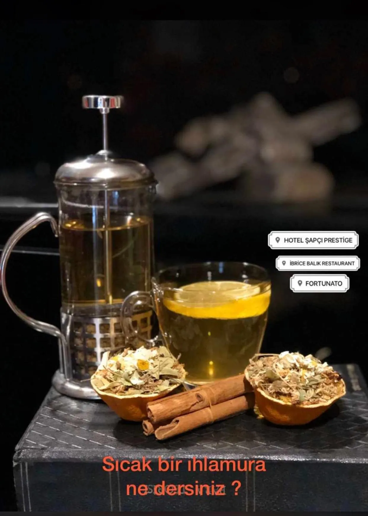 Food and drinks in Sapci Prestige Hotel