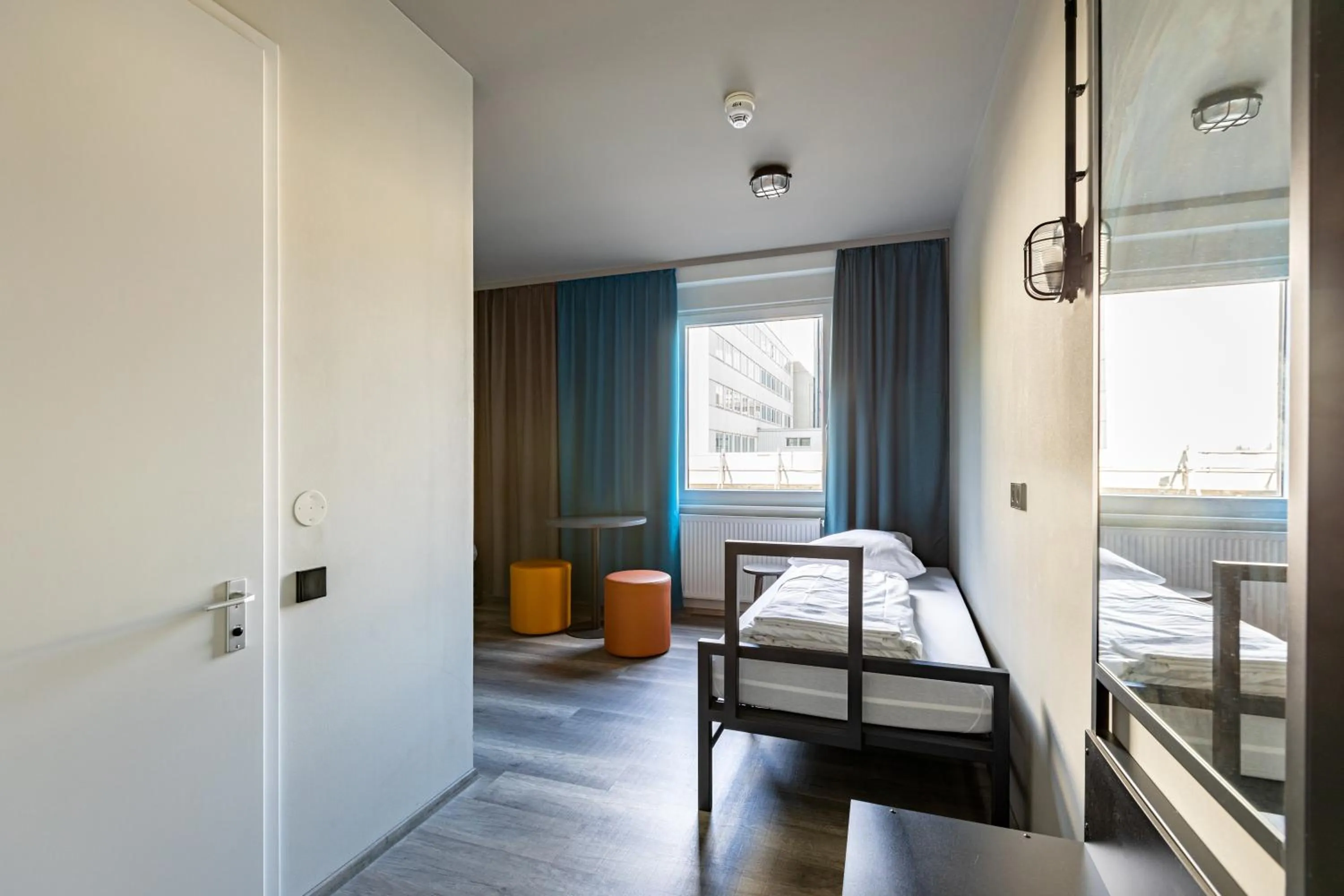 Bed in a&o Frankfurt Ostend