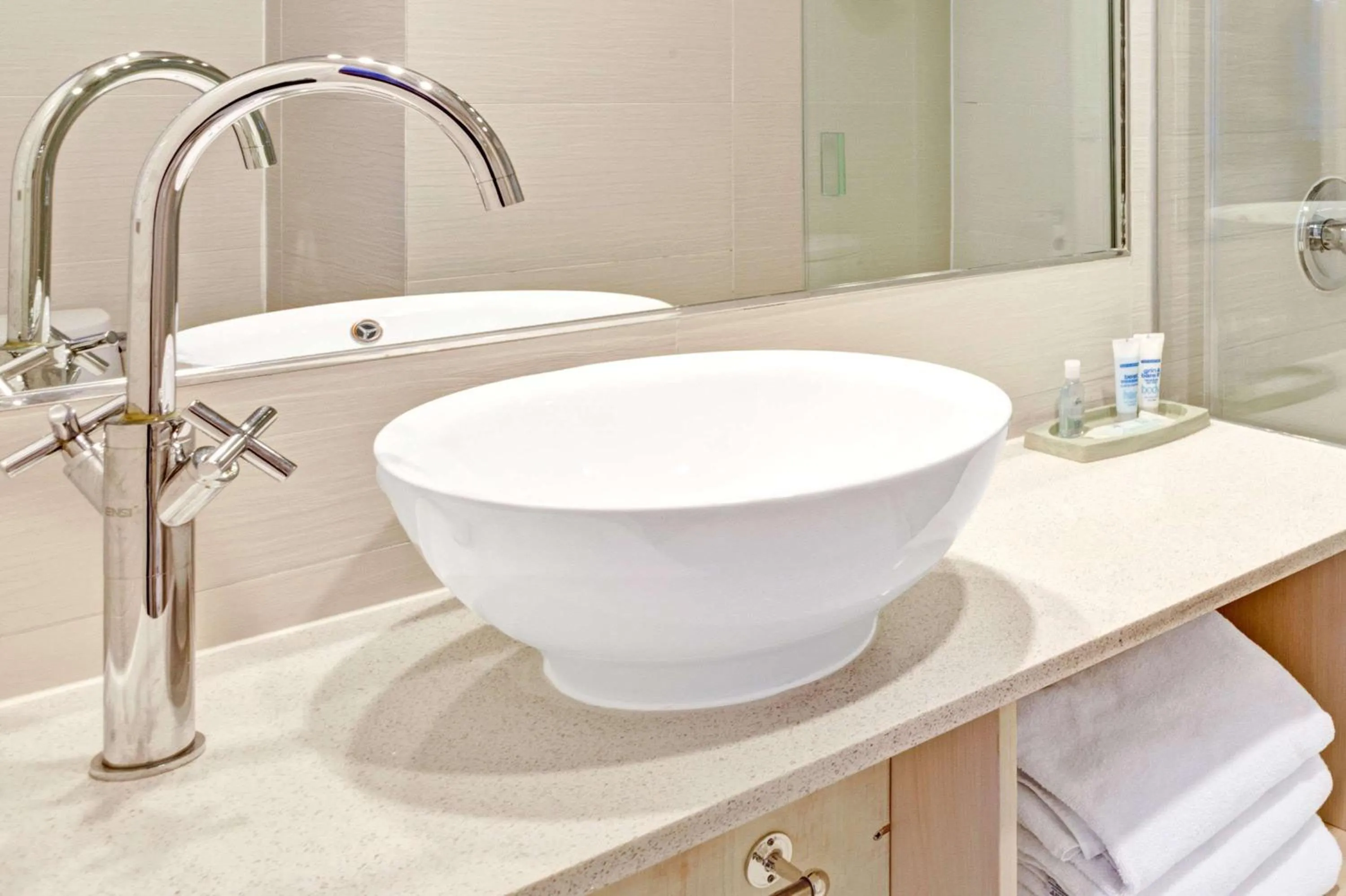 Bathroom in Wyndham Garden Long Island City