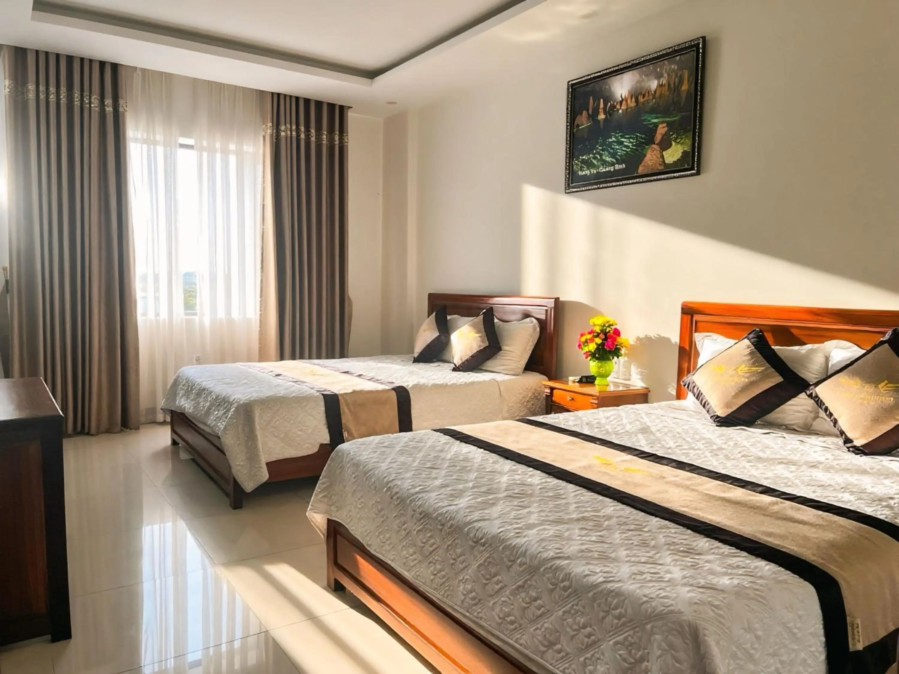Bed in Phu Tien Hotel