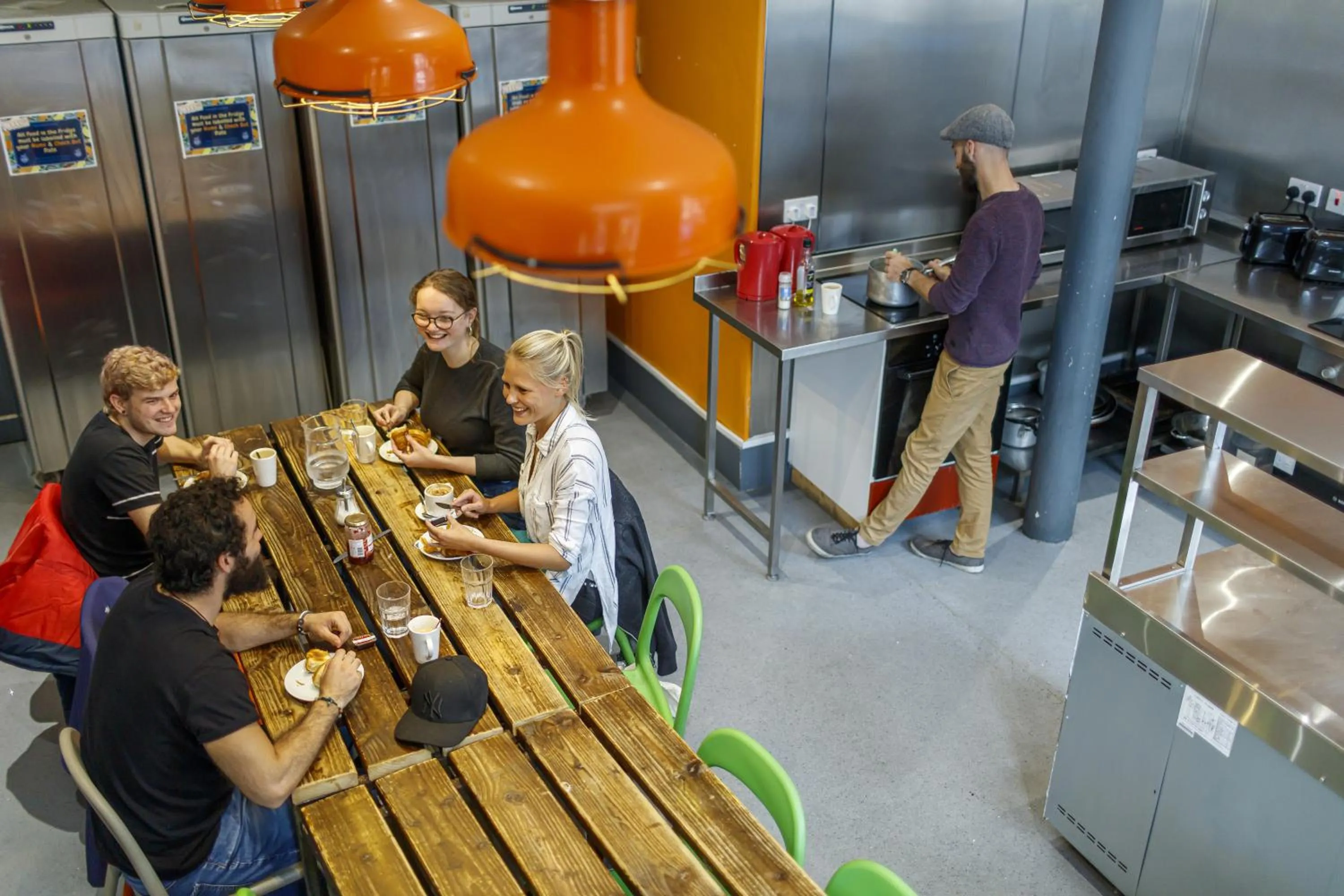 Communal kitchen in Kick Ass Grassmarket (18+)