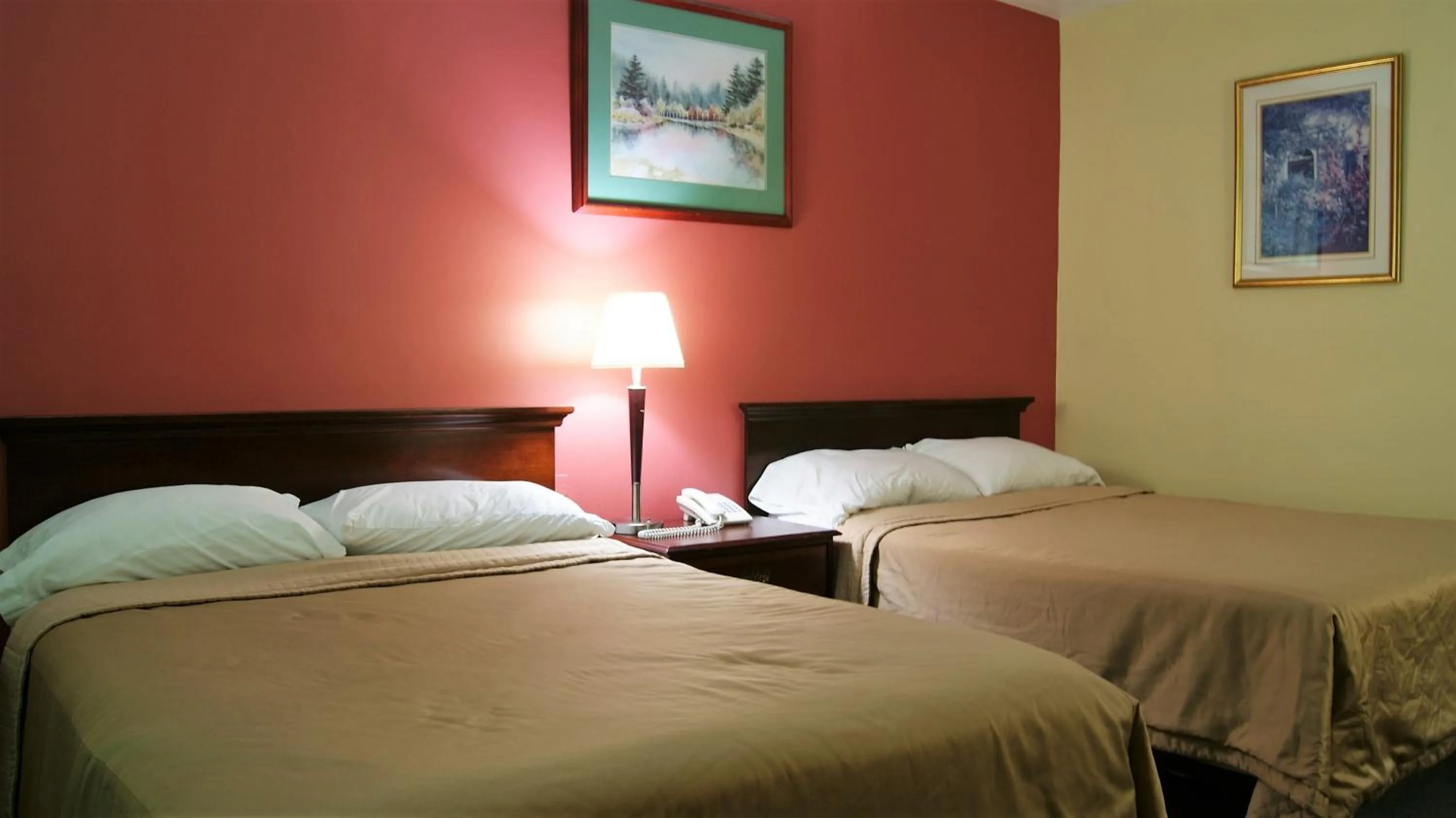 Bed in Blue Jay Motel