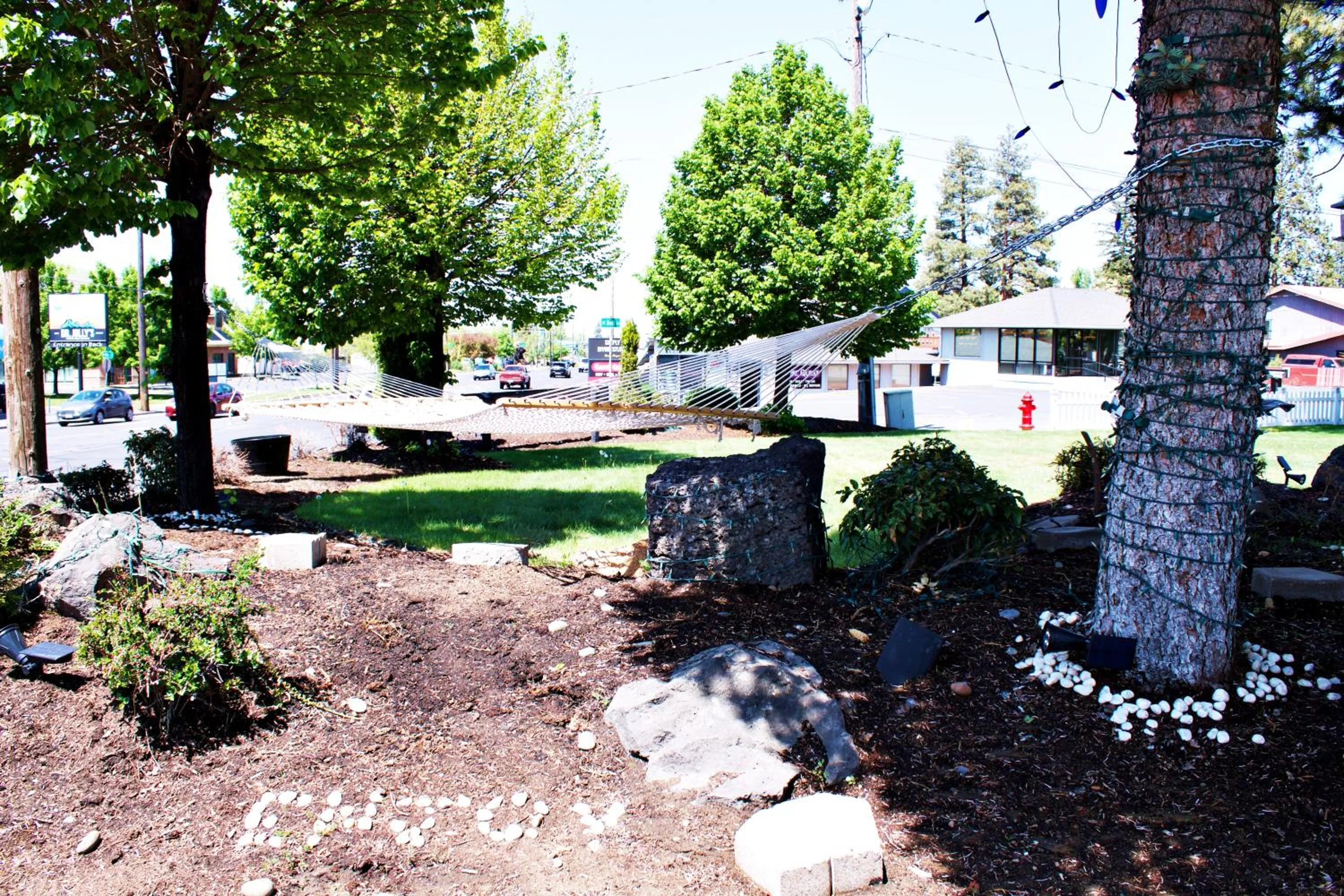 Garden view in Cascade Lodge - Central Bend Retreat