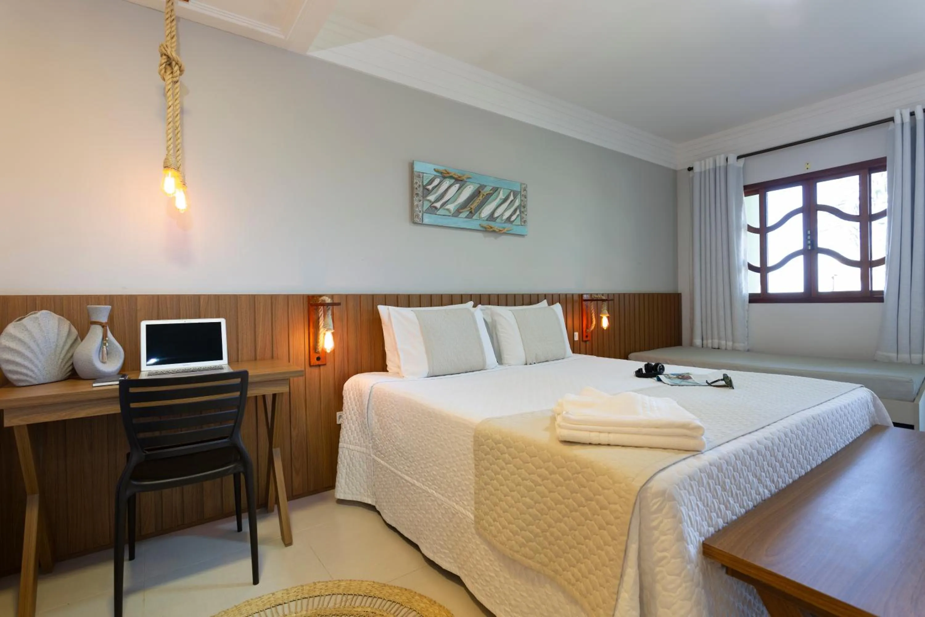 Bed in Pousada Timoneiro