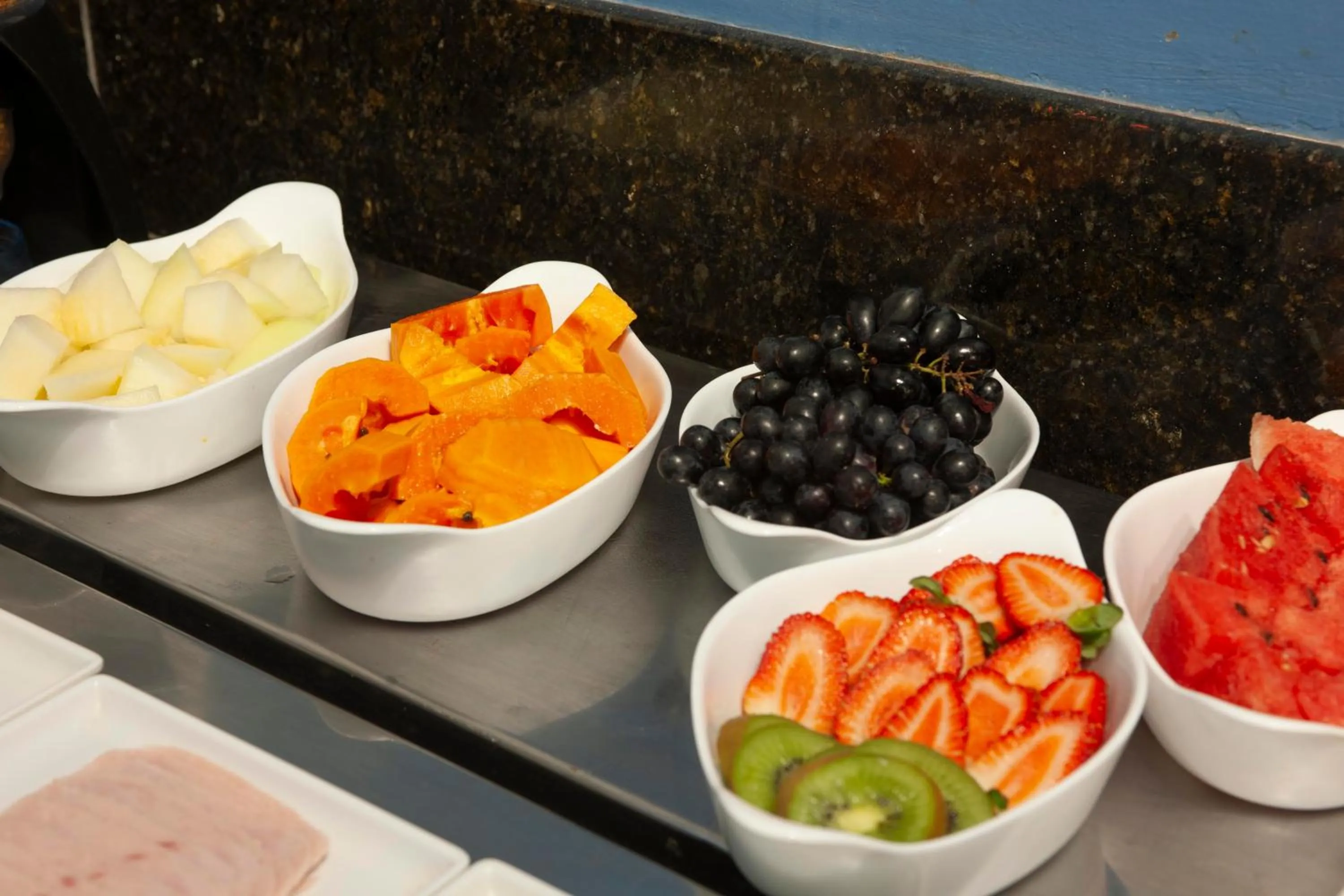 Buffet breakfast in Pousada Timoneiro