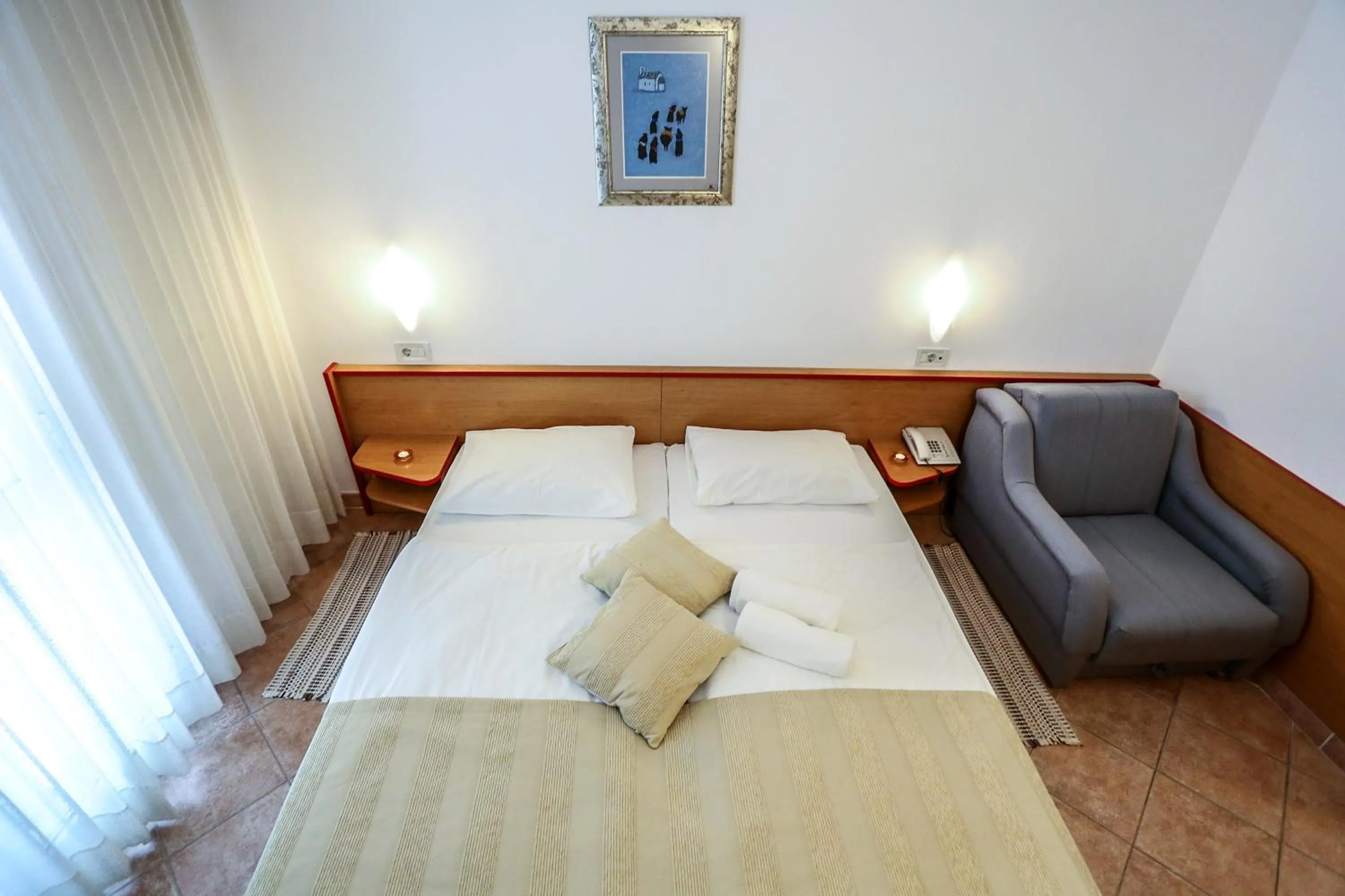 Bed in Hotel Dražica - Hotel Resort Dražica