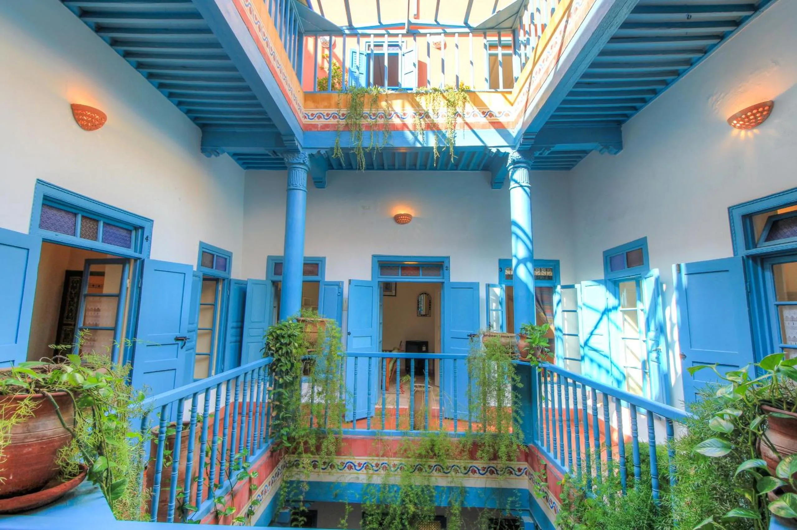 On site in Les Matins Bleus