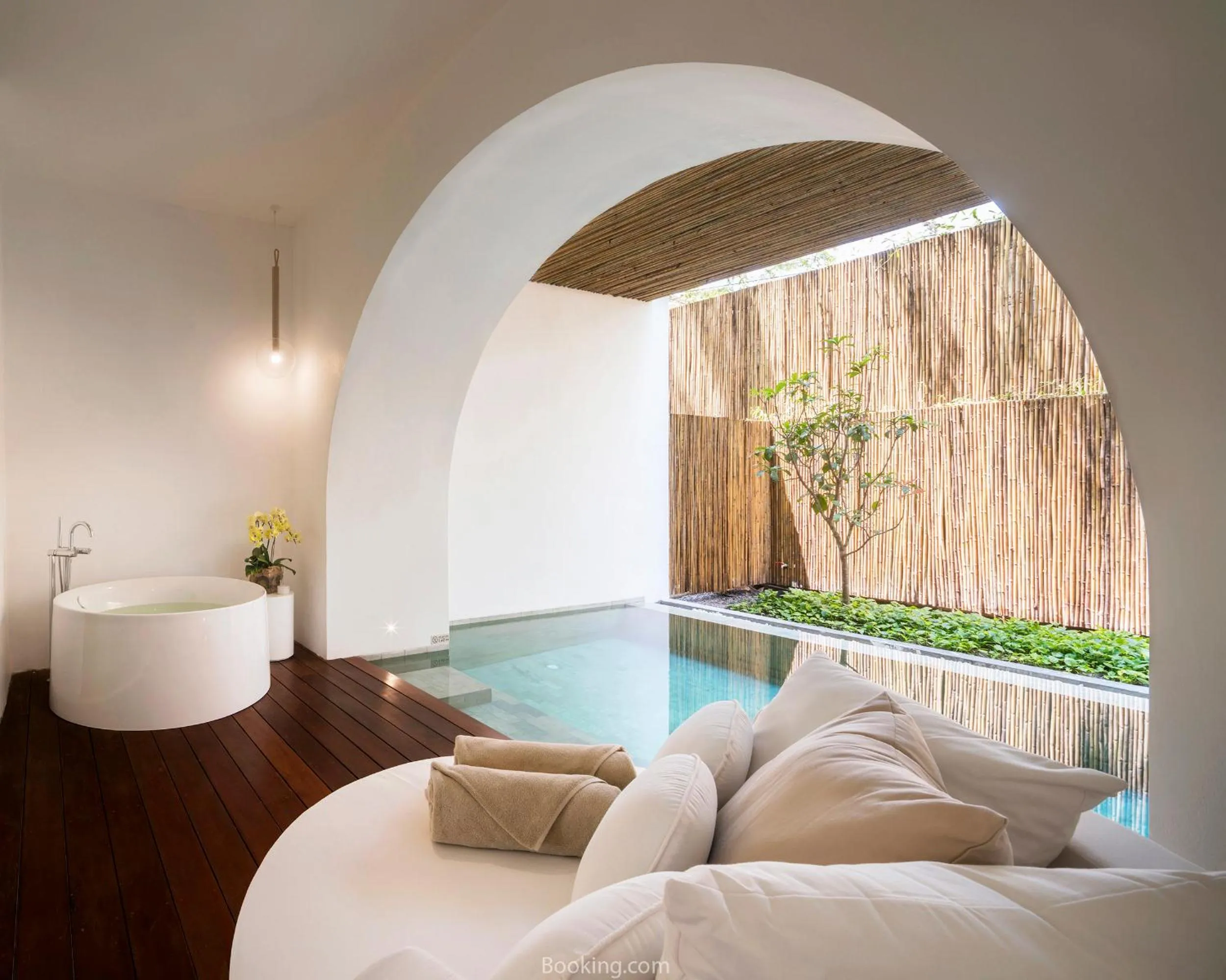 Seating area, Bed in SALA Samui Chaweng Beach Resort