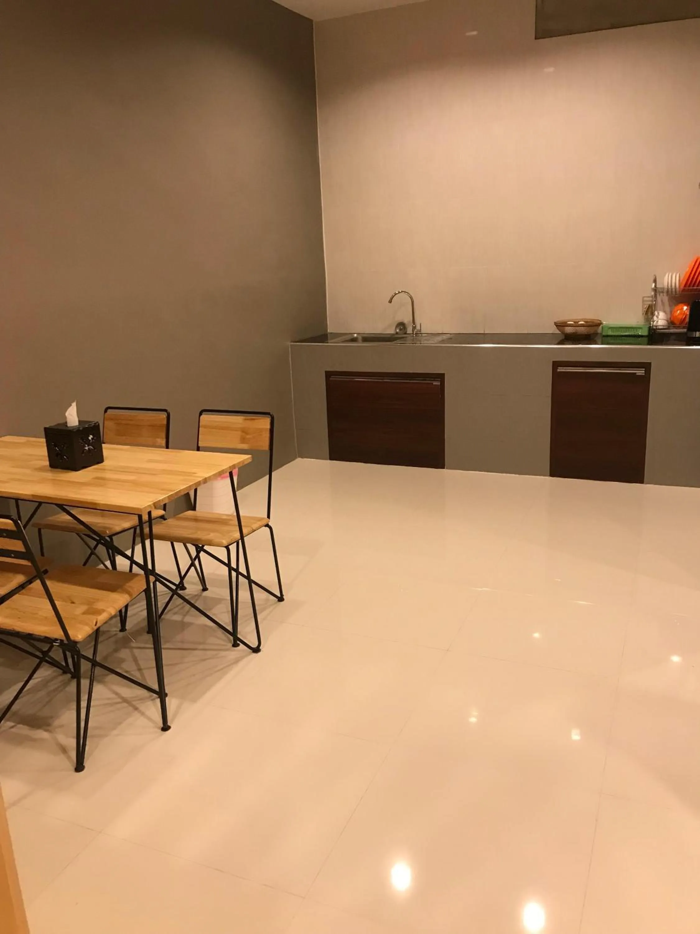 Kitchen or kitchenette in The Sun resort Ratchaburi