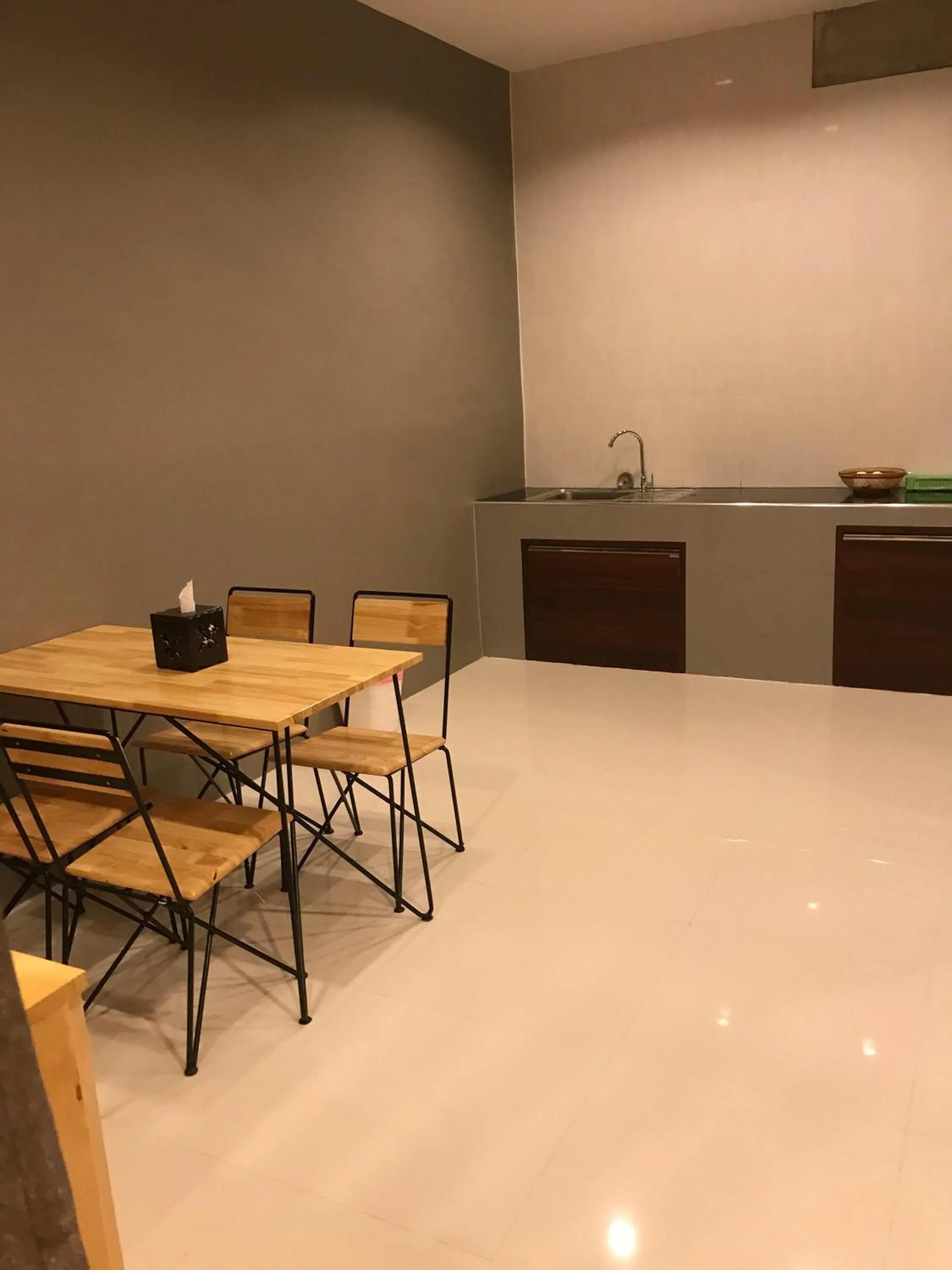 Kitchen or kitchenette in The Sun resort Ratchaburi