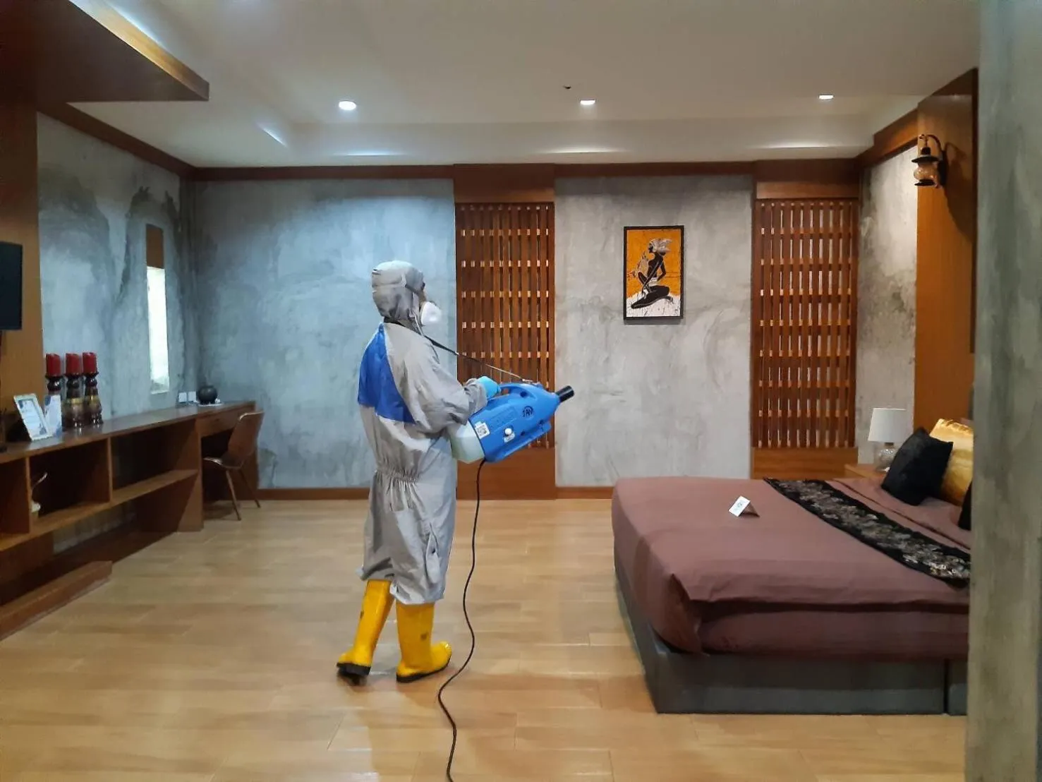 Bedroom in The Sun resort Ratchaburi