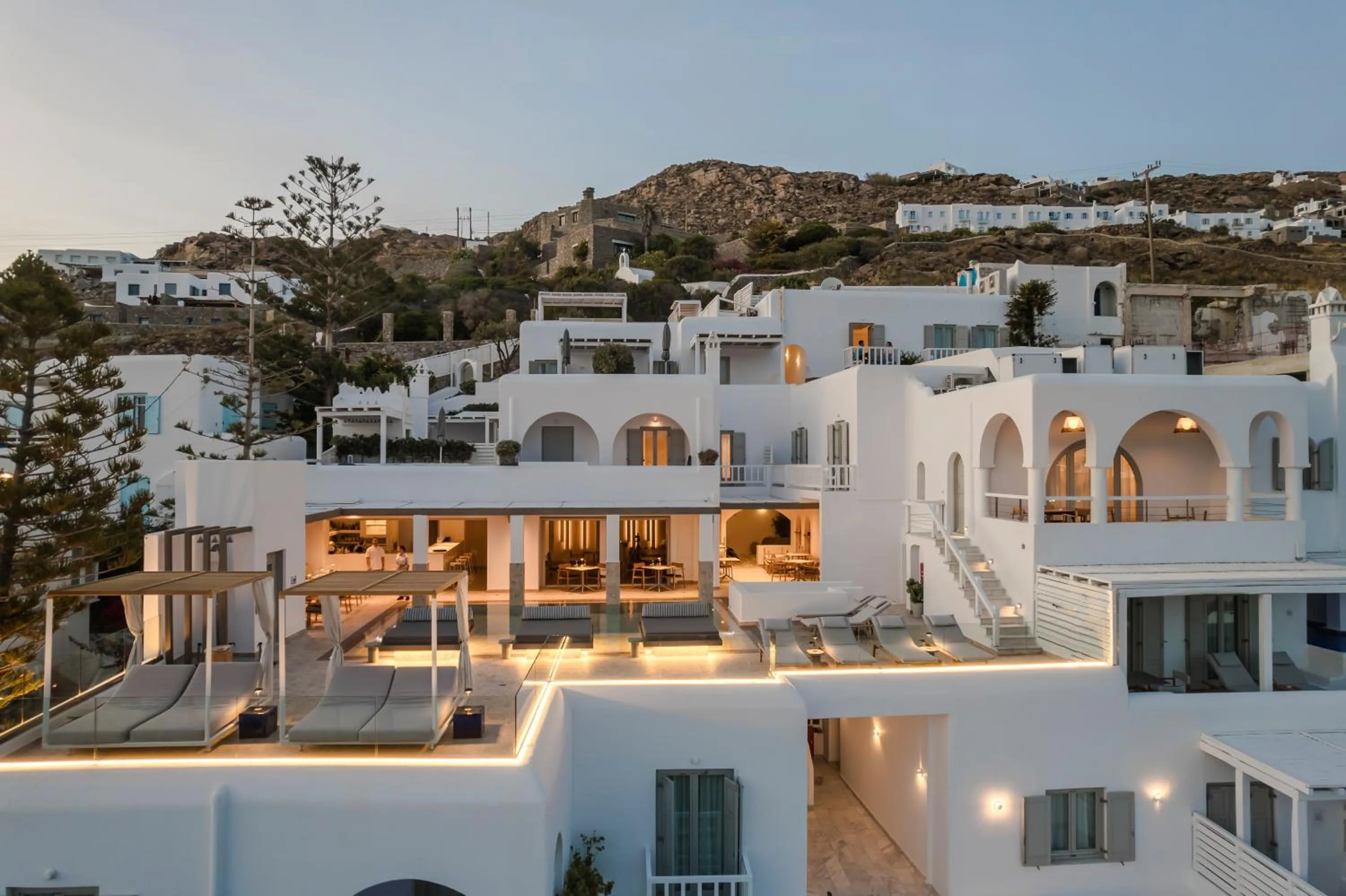 Swimming pool in Grace Mykonos