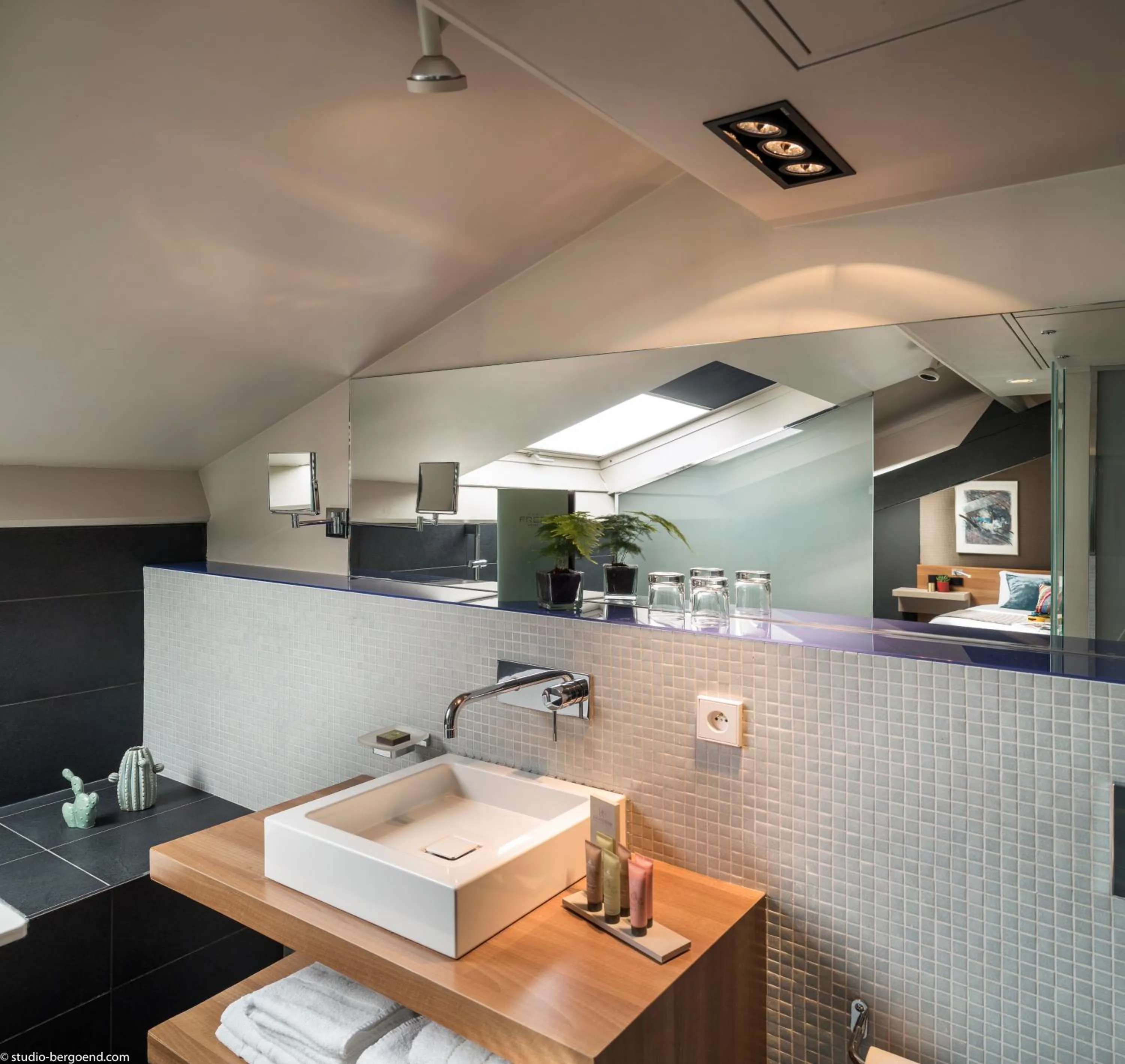 Shower in Fred'Hotel