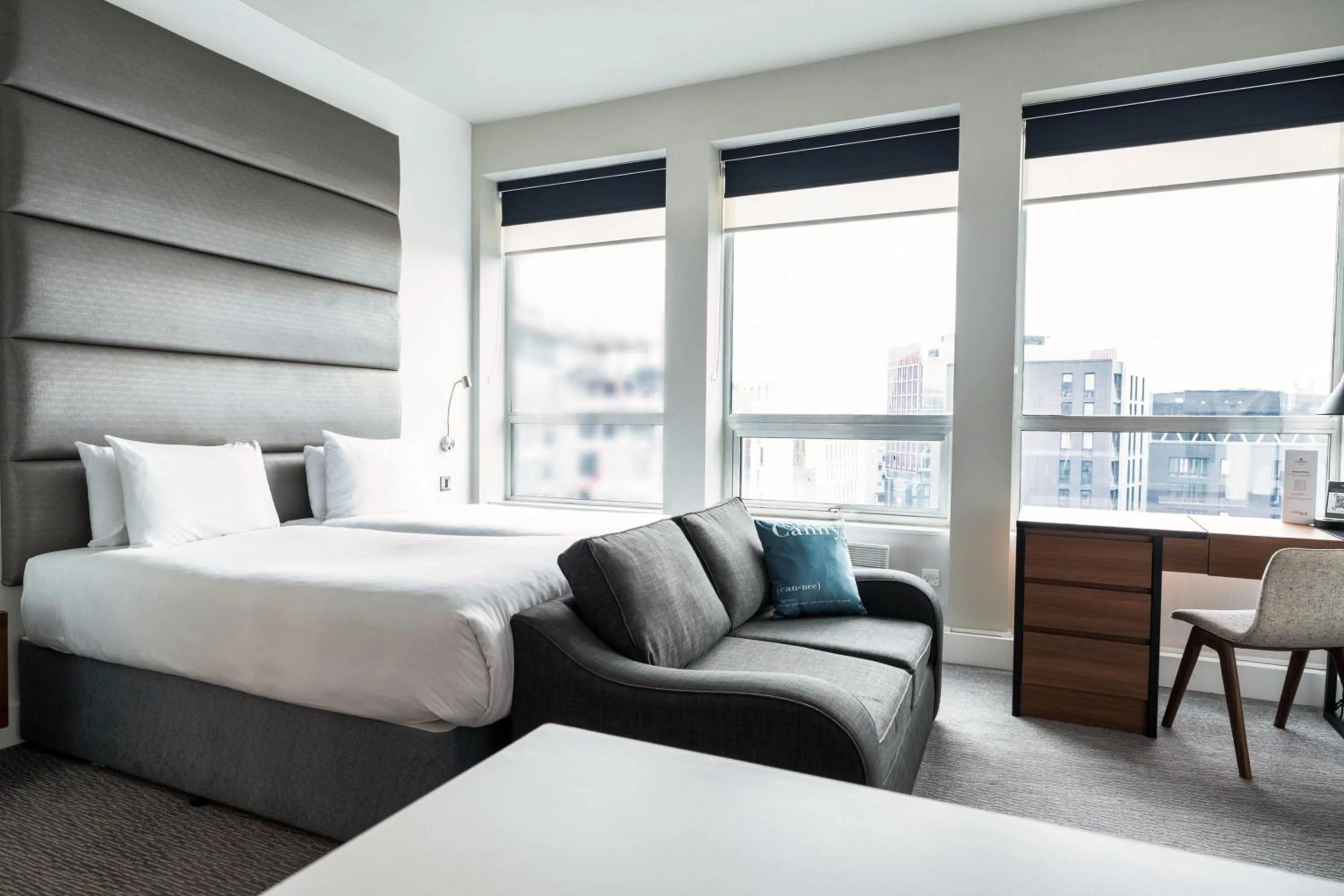 Seating area, Bed in Sandman Signature Newcastle Hotel