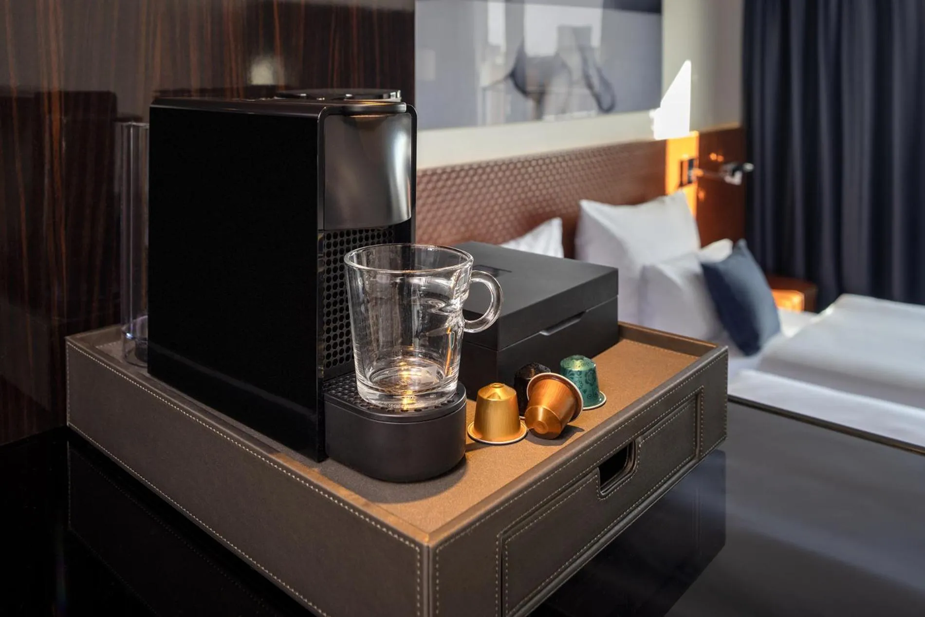 Coffee/tea facilities, Bed in Hotel MANI by AMANO