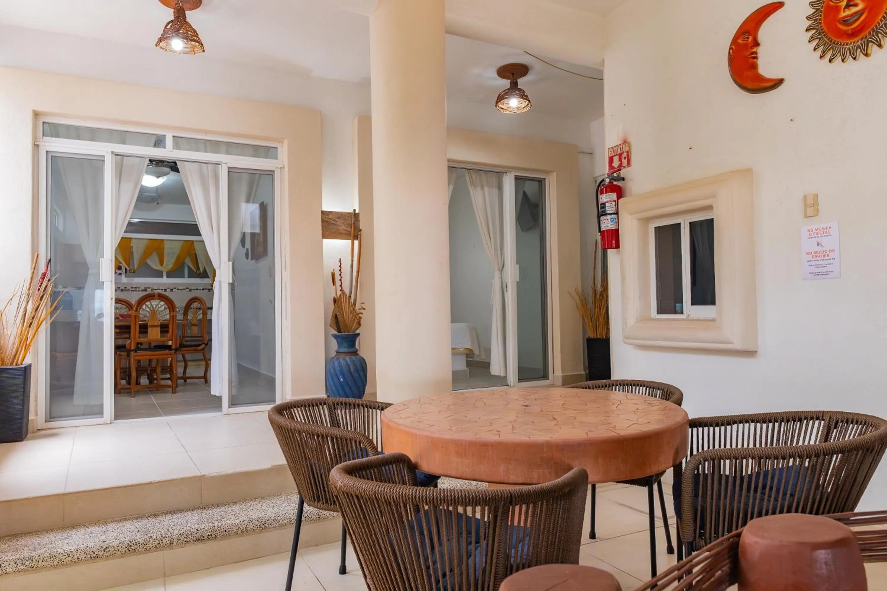 Dining area in Arena Suites