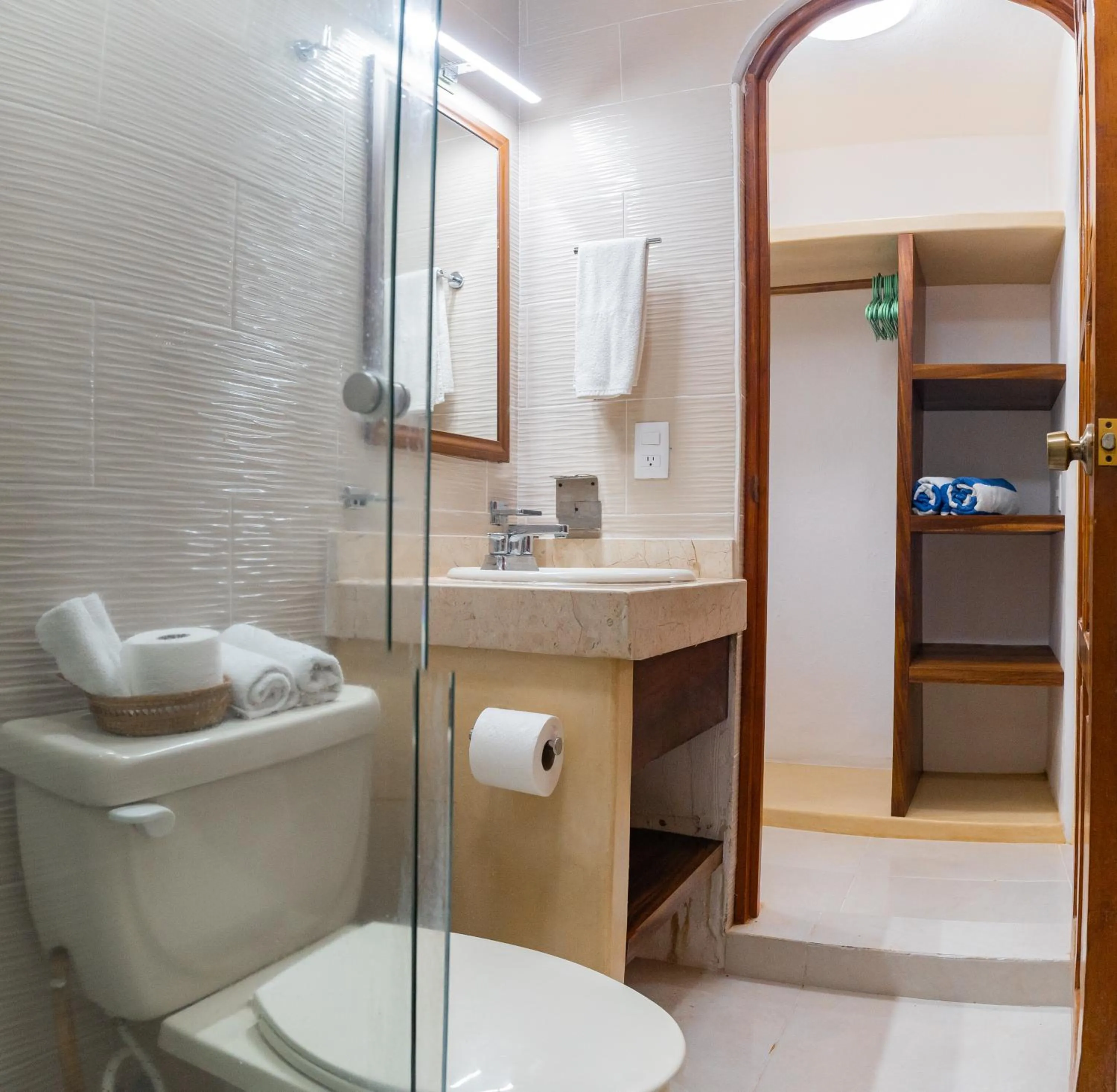 Shower in Arena Suites