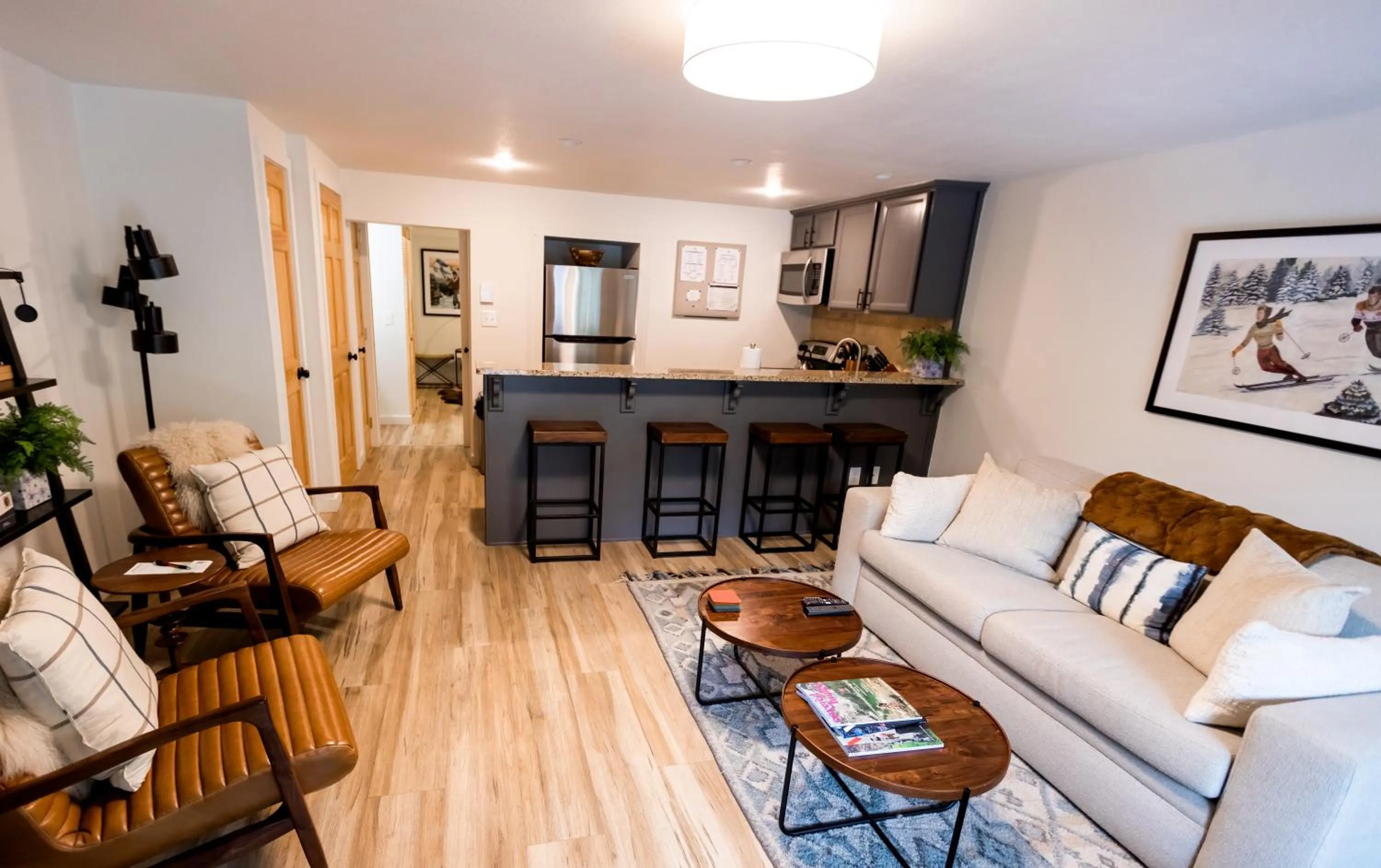 Living room in Vail Racquet Club Mountain Resort