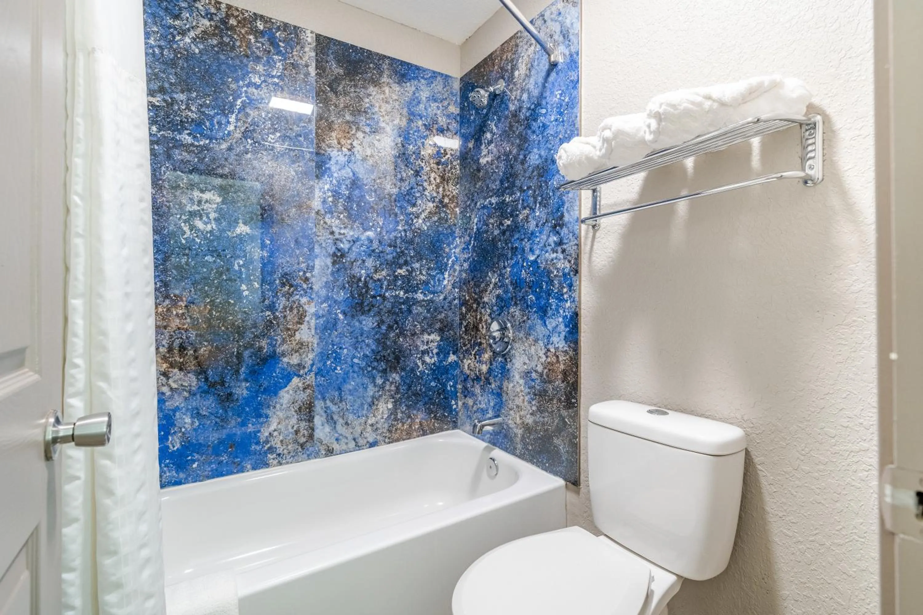 Bathroom in Super 8 by Wyndham San Antonio/Riverwalk Area