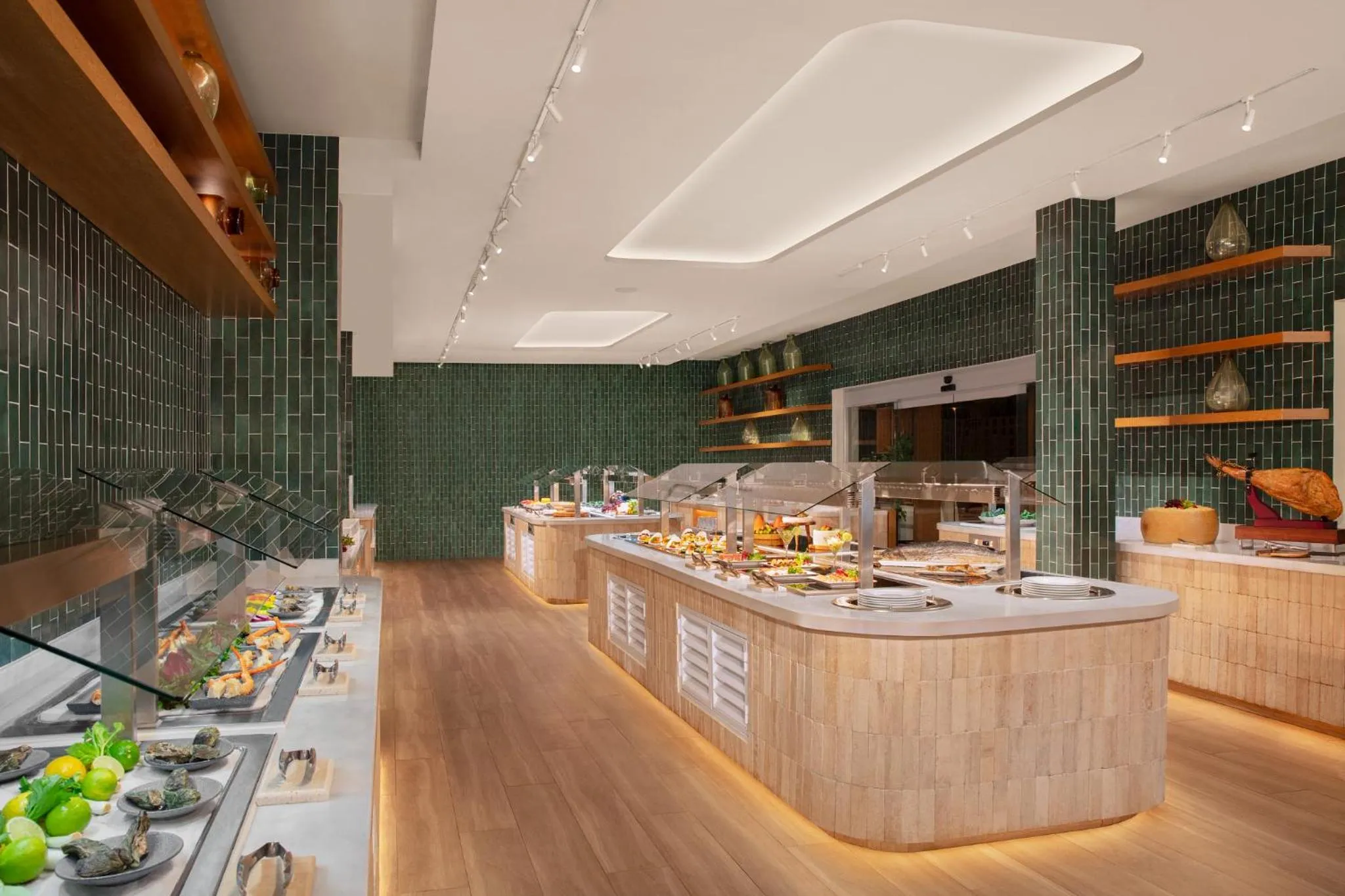 Buffet breakfast in Dreams Sapphire Resort & Spa