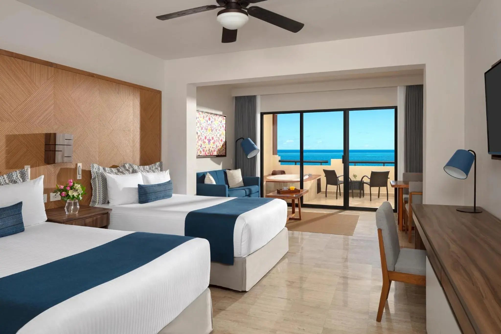 Preferred Club Junior Suite Ocean Front Double- in Dreams Sapphire Resort & Spa Preferred Club Junior Suite Ocean Front Double- in Dreams Sapphire Resort & Spa