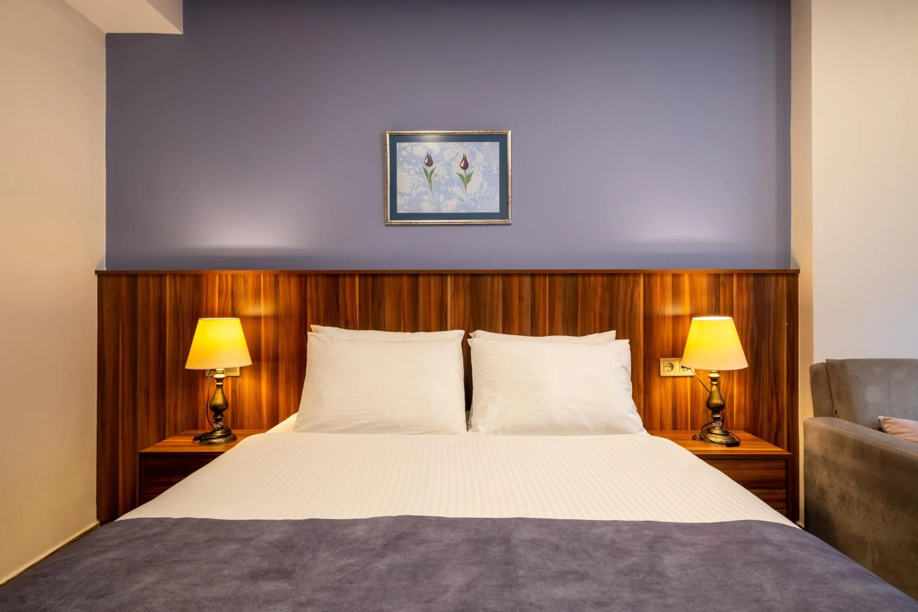 Bed in La Wisteria Boutique Hotel Istanbul