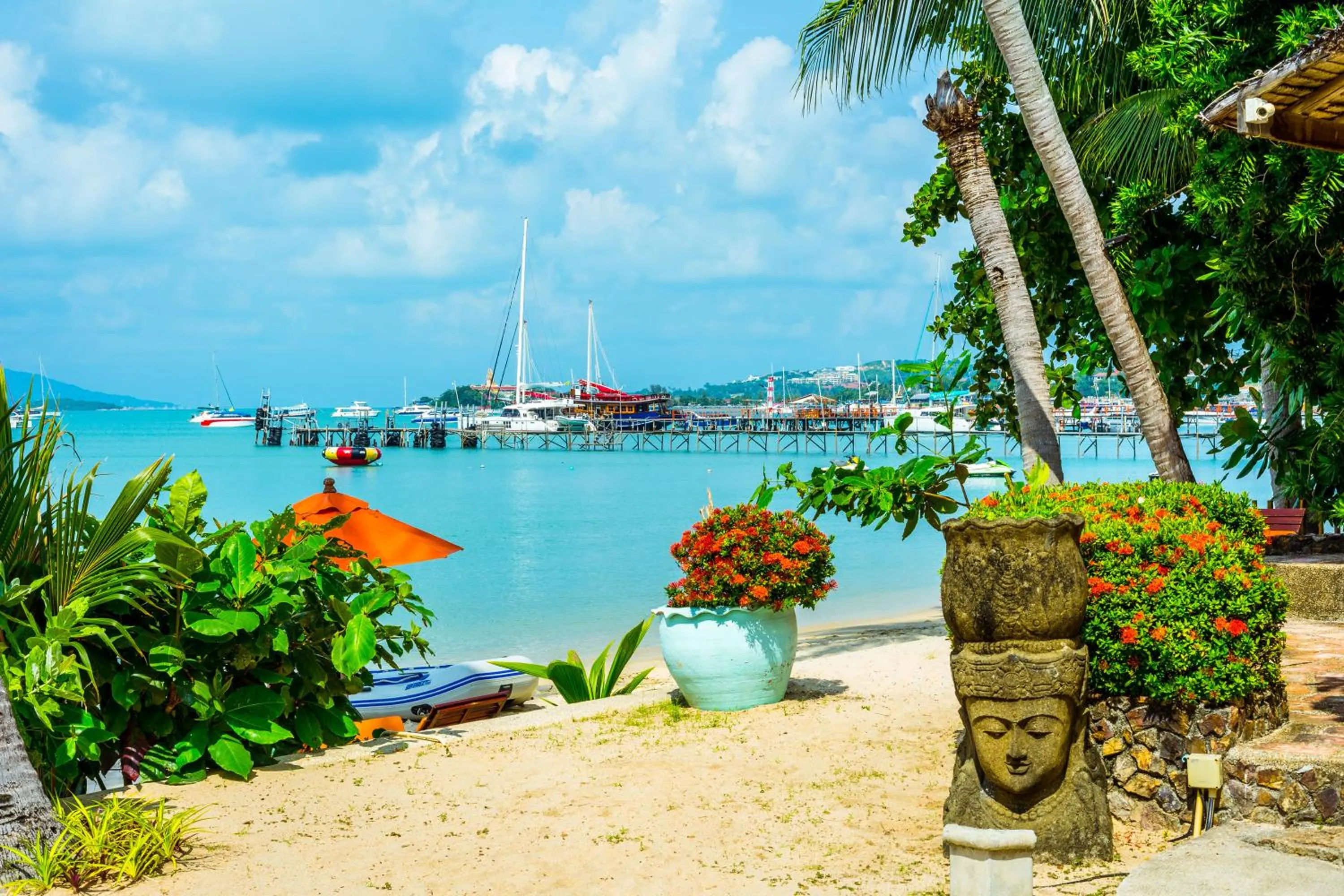 Beach in Secret Garden Beach Resort