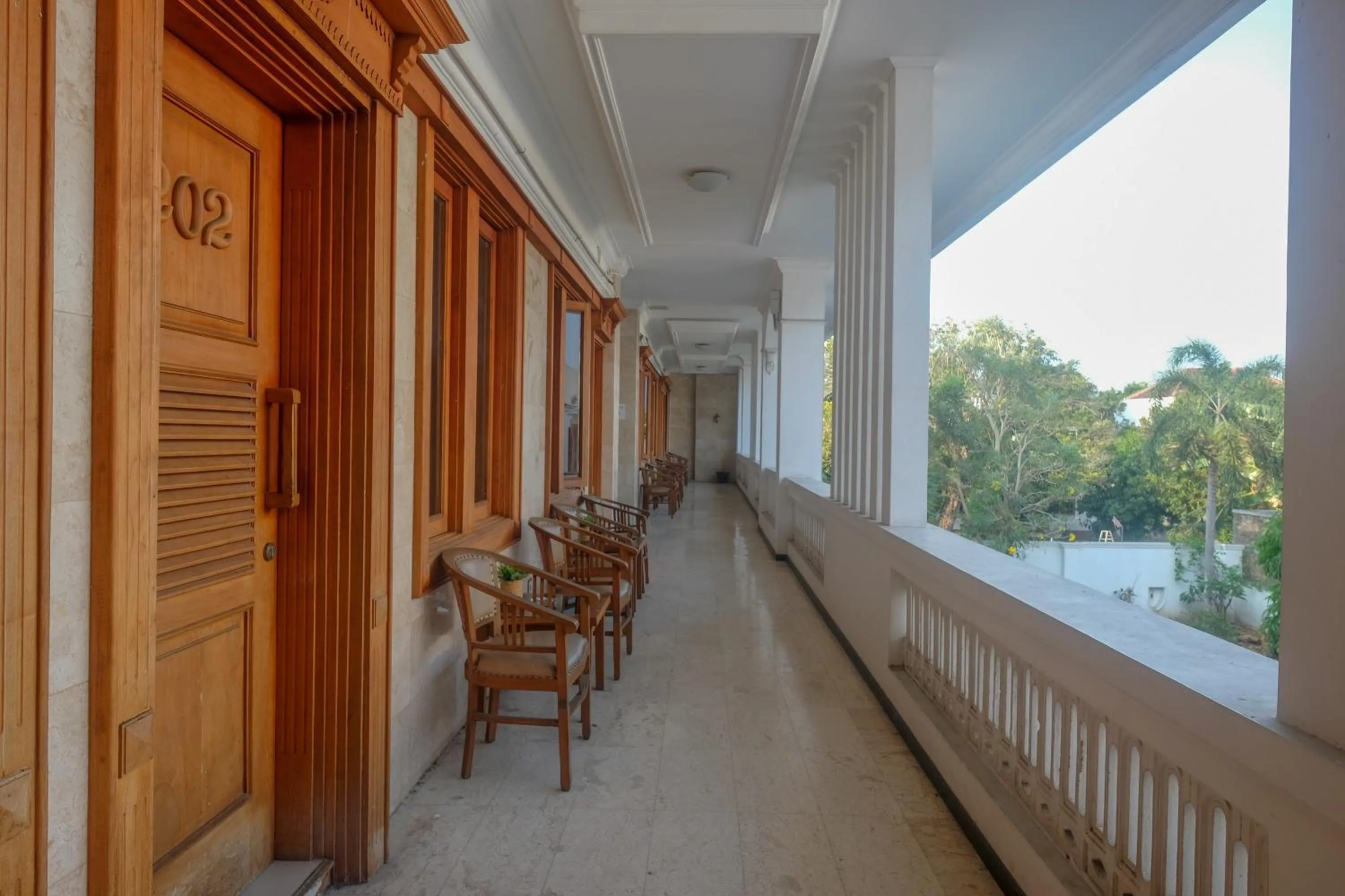 Seating area in Urbanview Omah Pari Boutique Hotel
