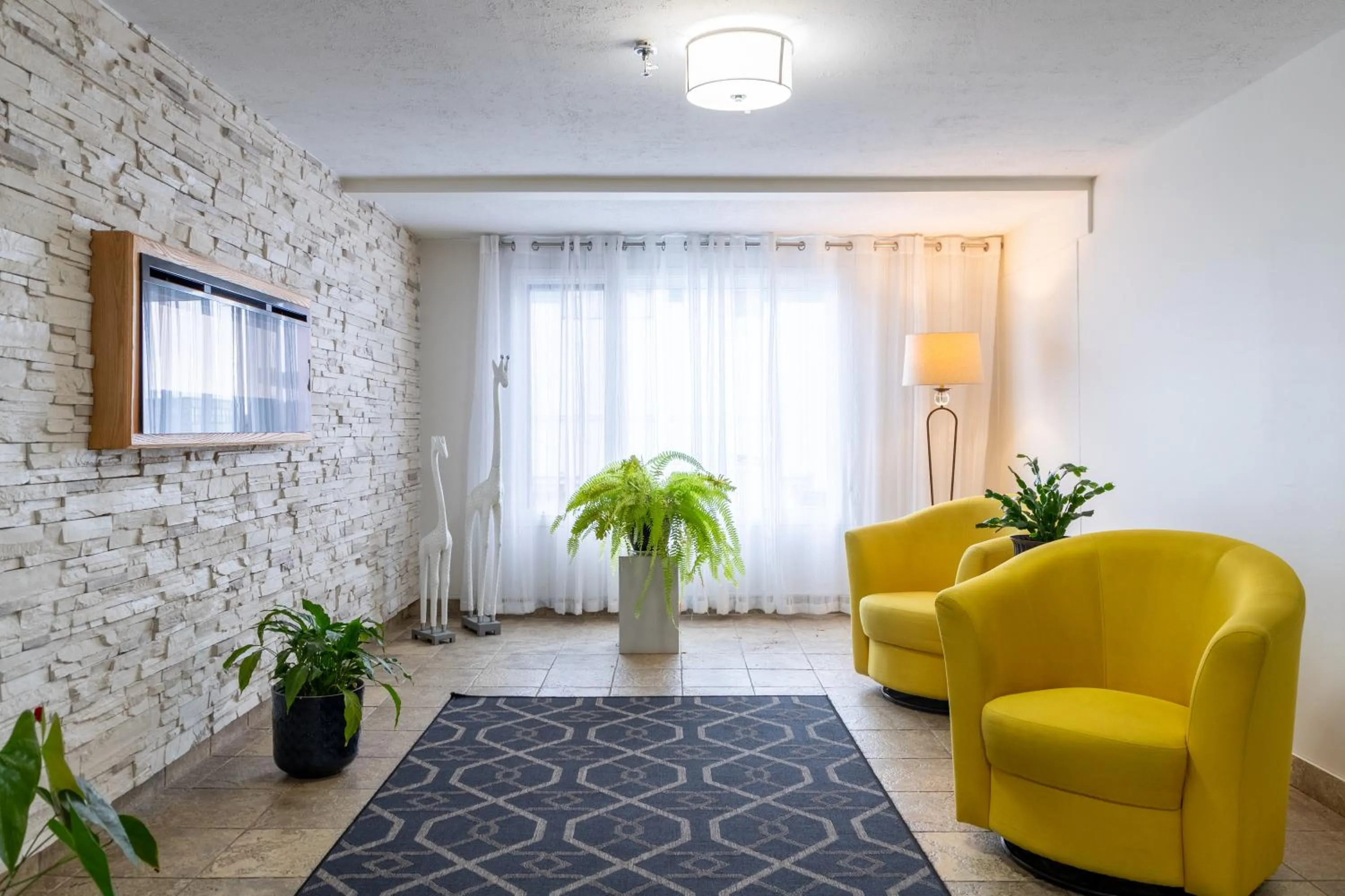 Seating area in Hôtel Les Mouettes