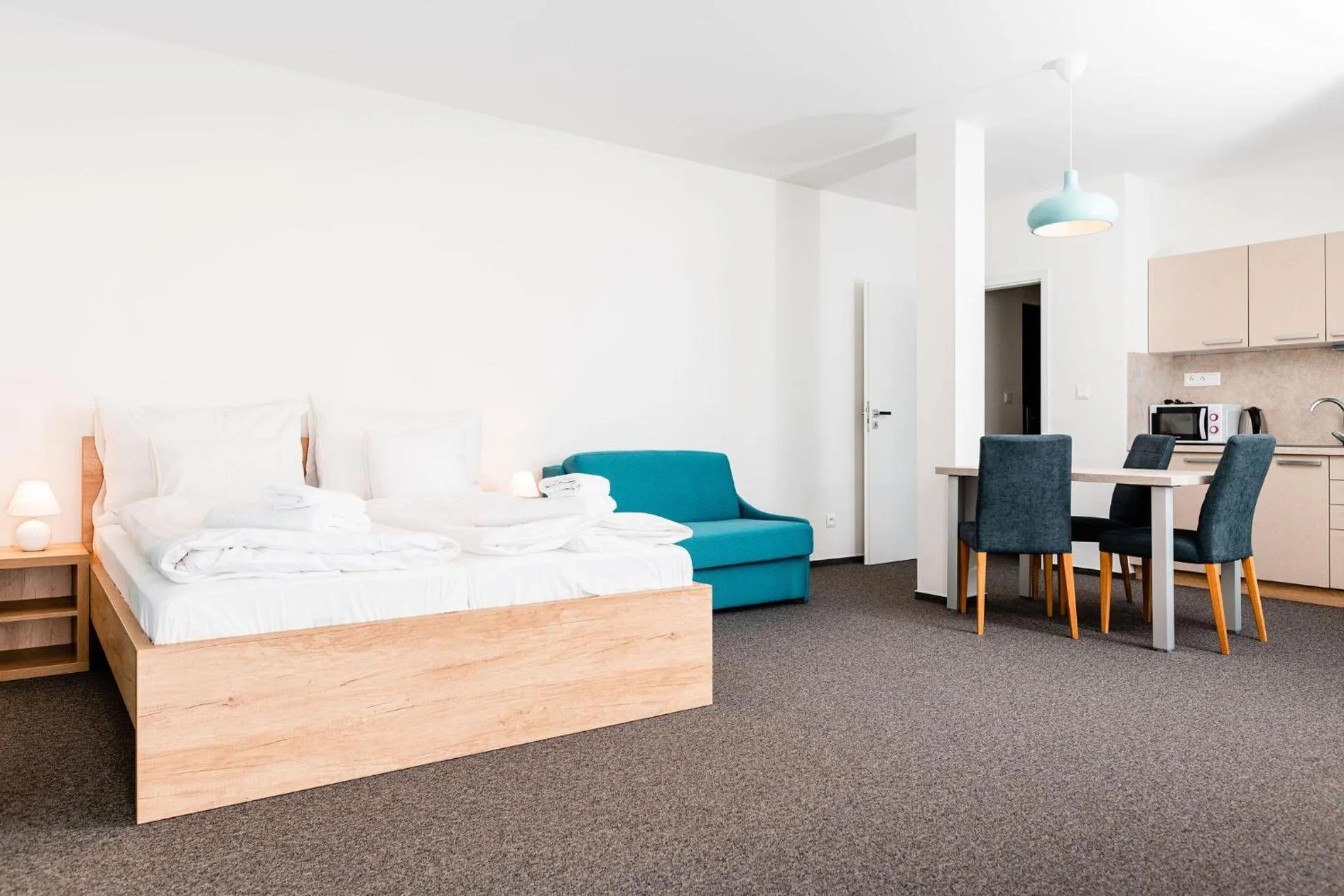 Kitchen or kitchenette, Bed in Apartmanovy dom Familia Smokovec