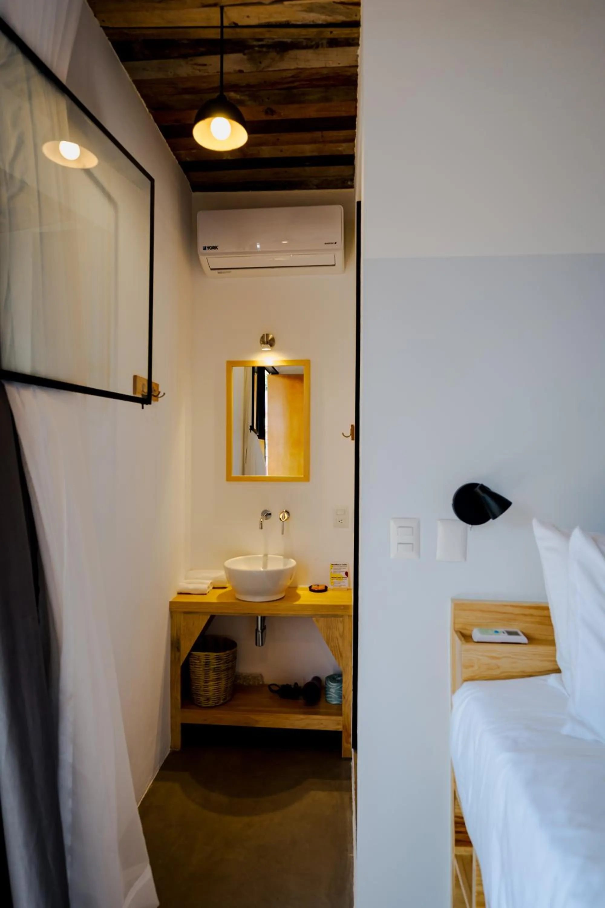 Bathroom, Bed in Hotel con Corazón Oaxaca