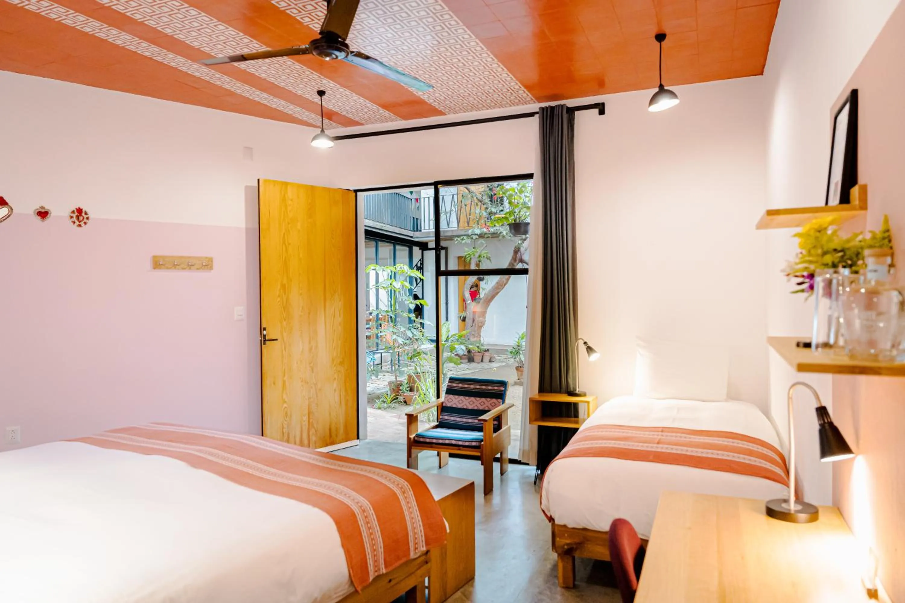 Bed in Hotel con Corazón Oaxaca