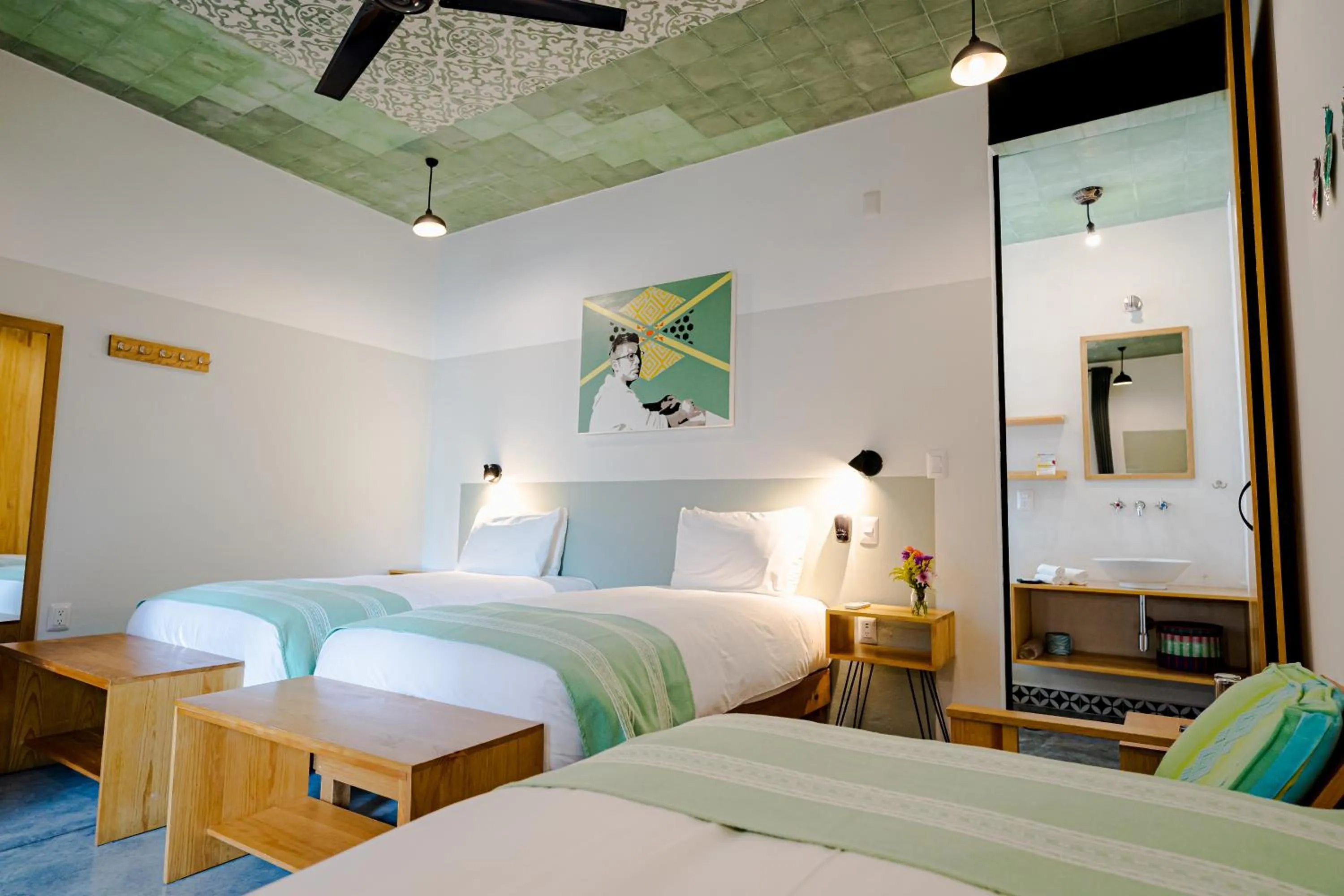 Toilet, Bed in Hotel con Corazón Oaxaca