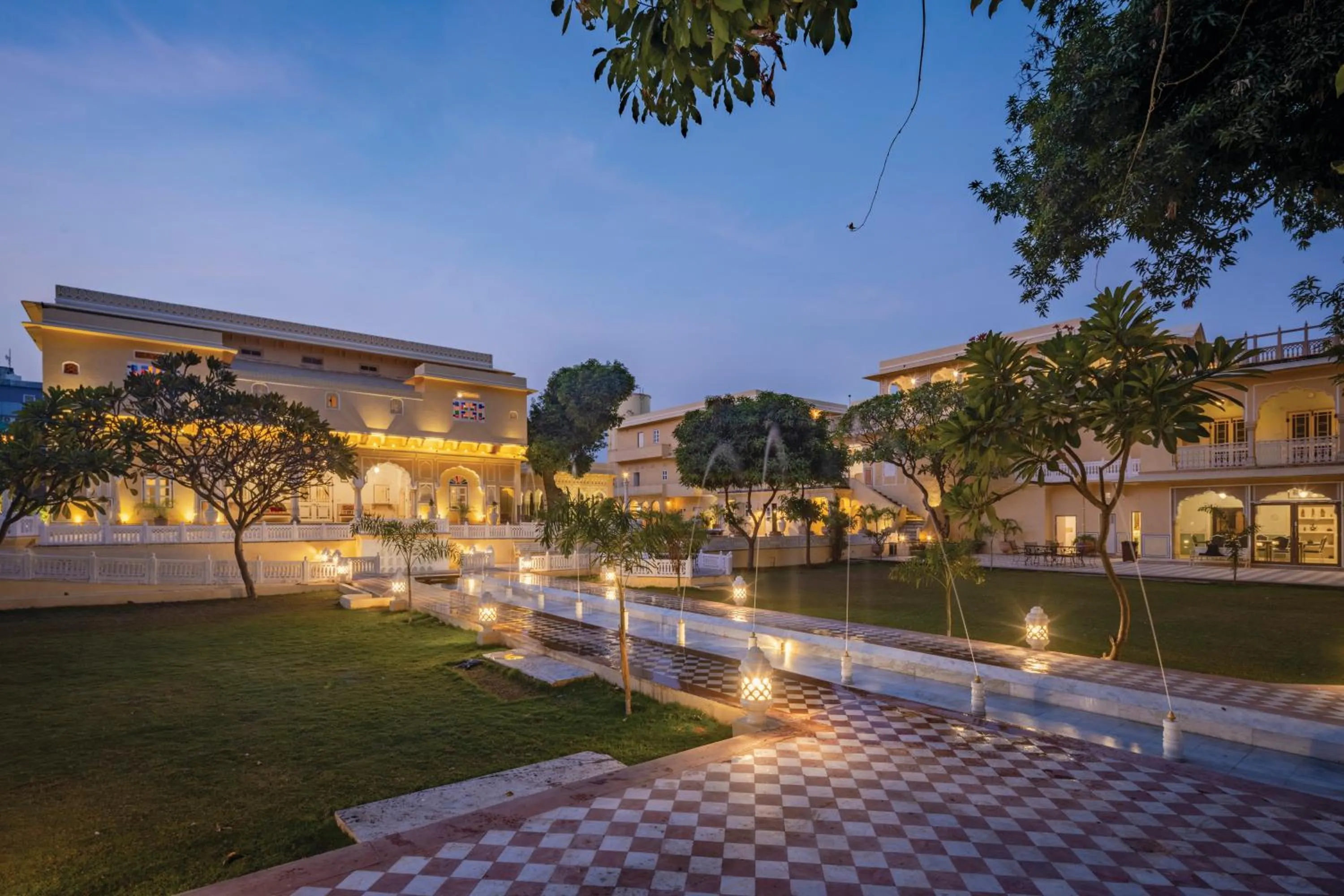 Garden in Chomu Palace Jaipur - A Heritage Hotel