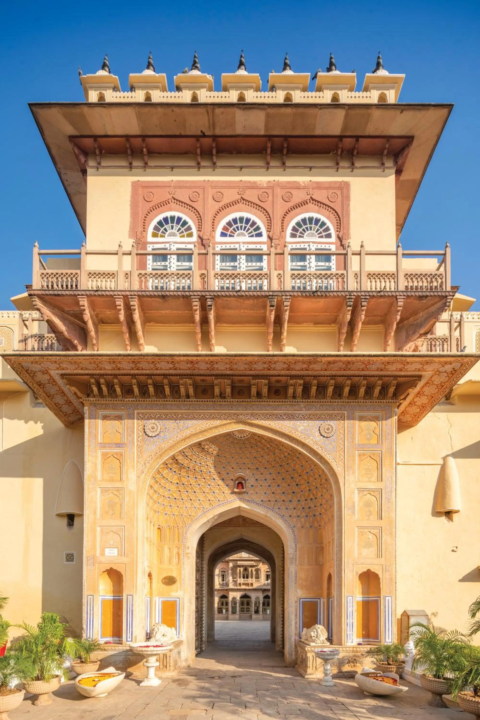 Facade/entrance in Chomu Palace Jaipur - A Heritage Hotel