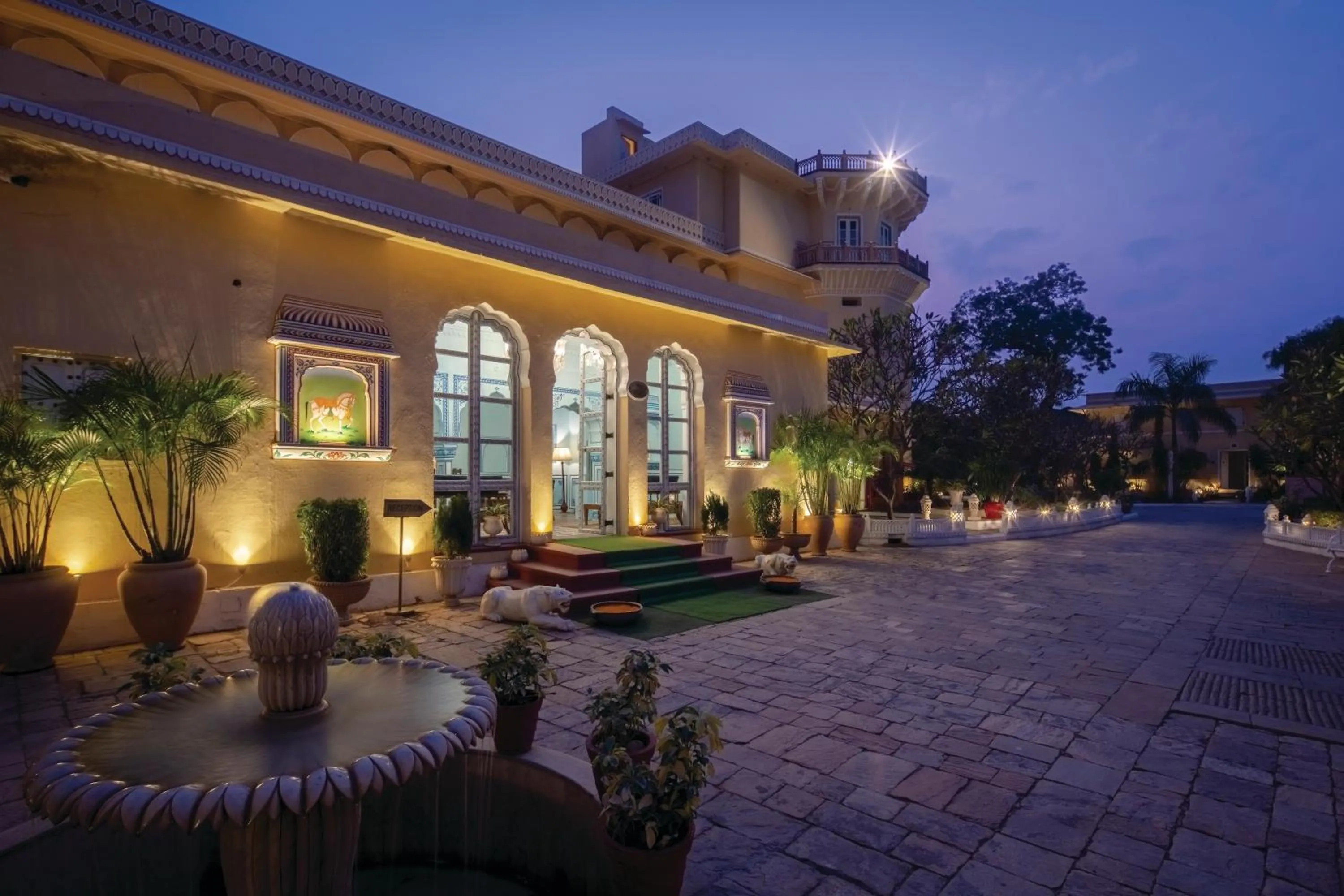 Facade/entrance in Chomu Palace Jaipur - A Heritage Hotel