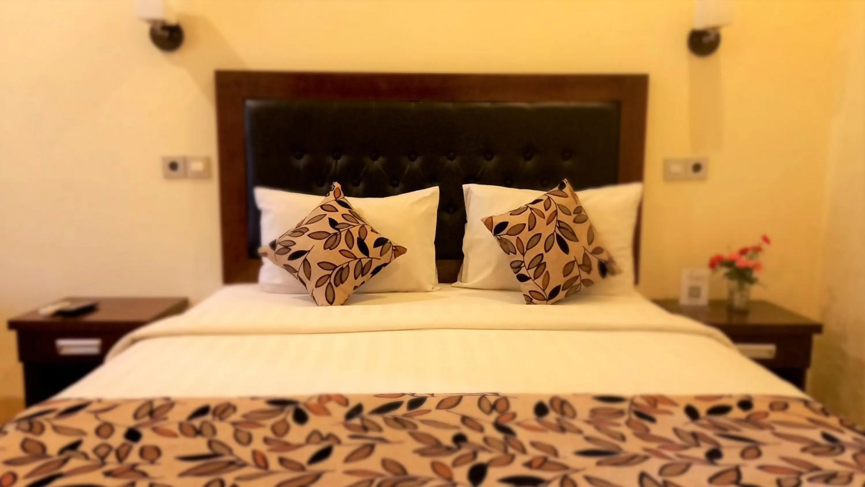 Bed in Segara Anak Hotel