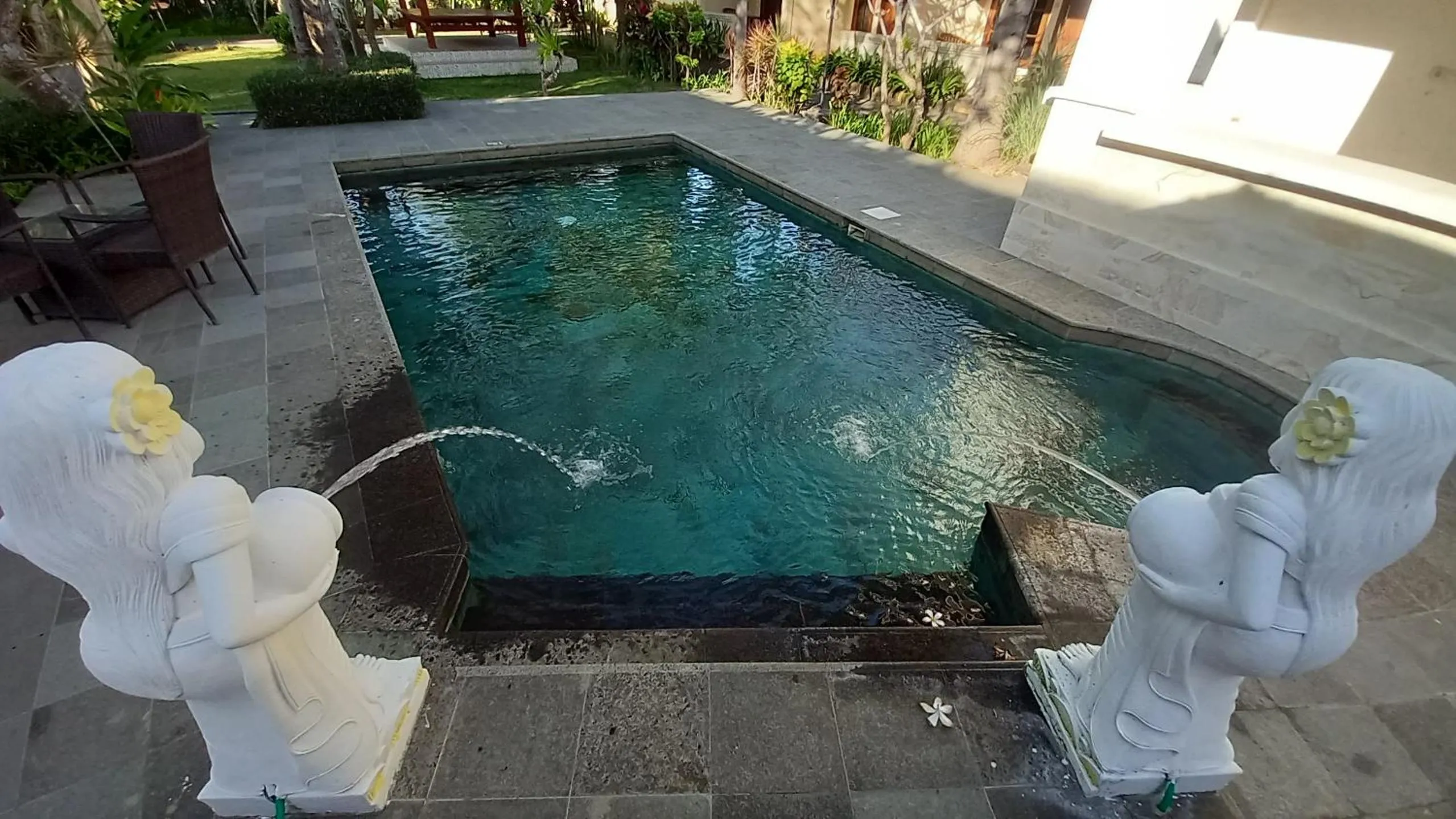 Pool view in Segara Anak Hotel