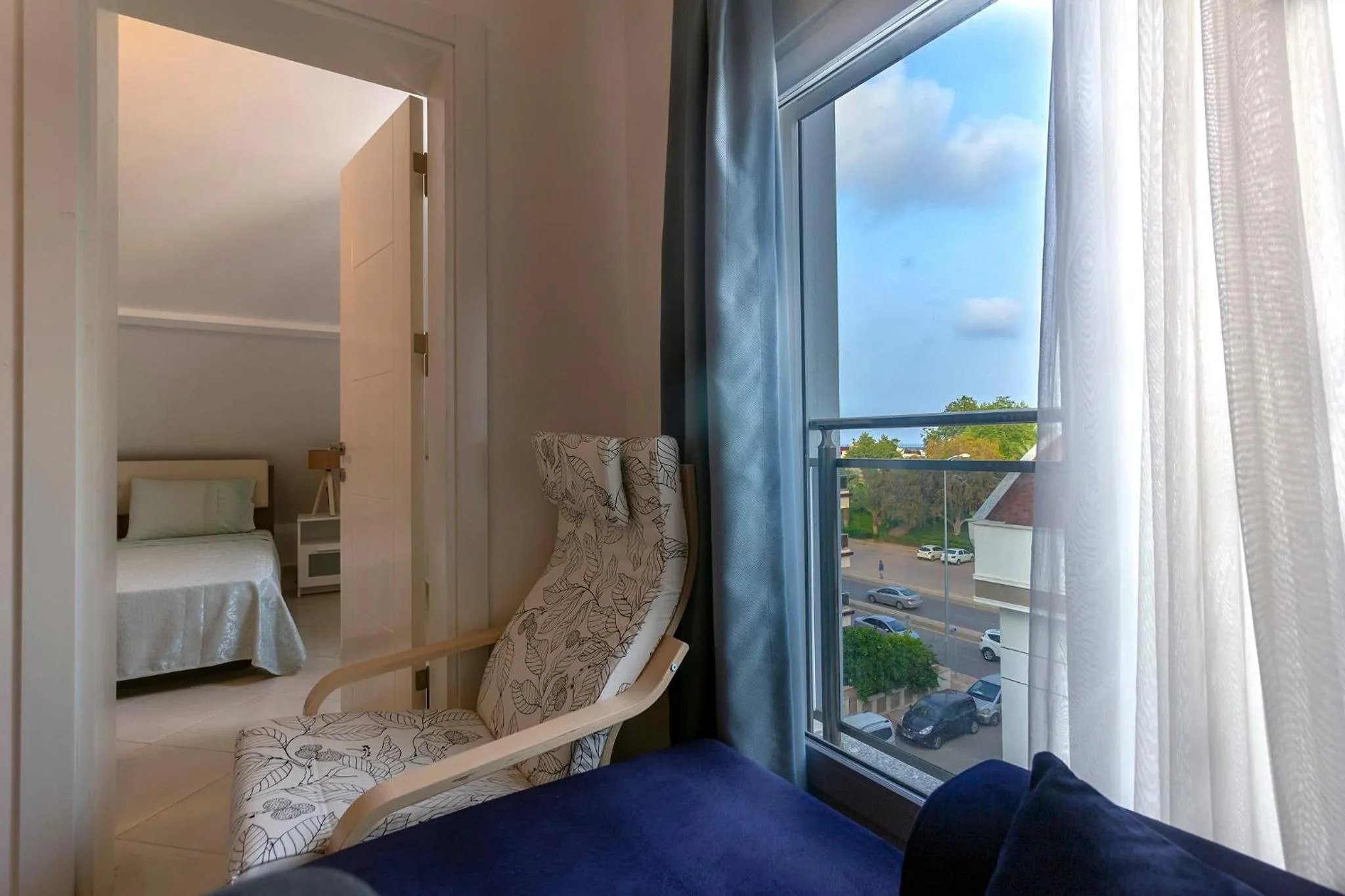 Living room, Bed in Aspendos Seaside