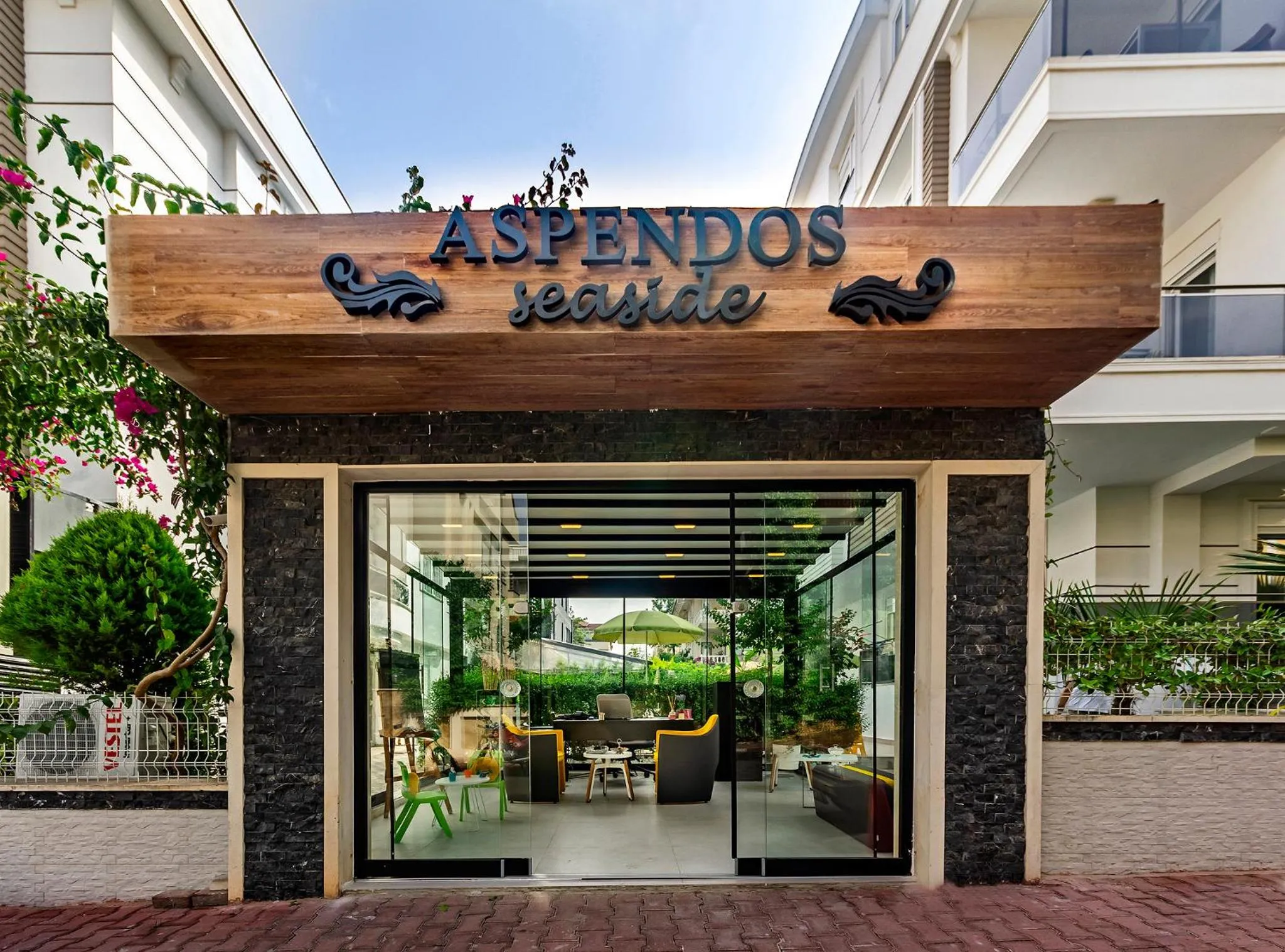 Property logo or sign in Aspendos Seaside