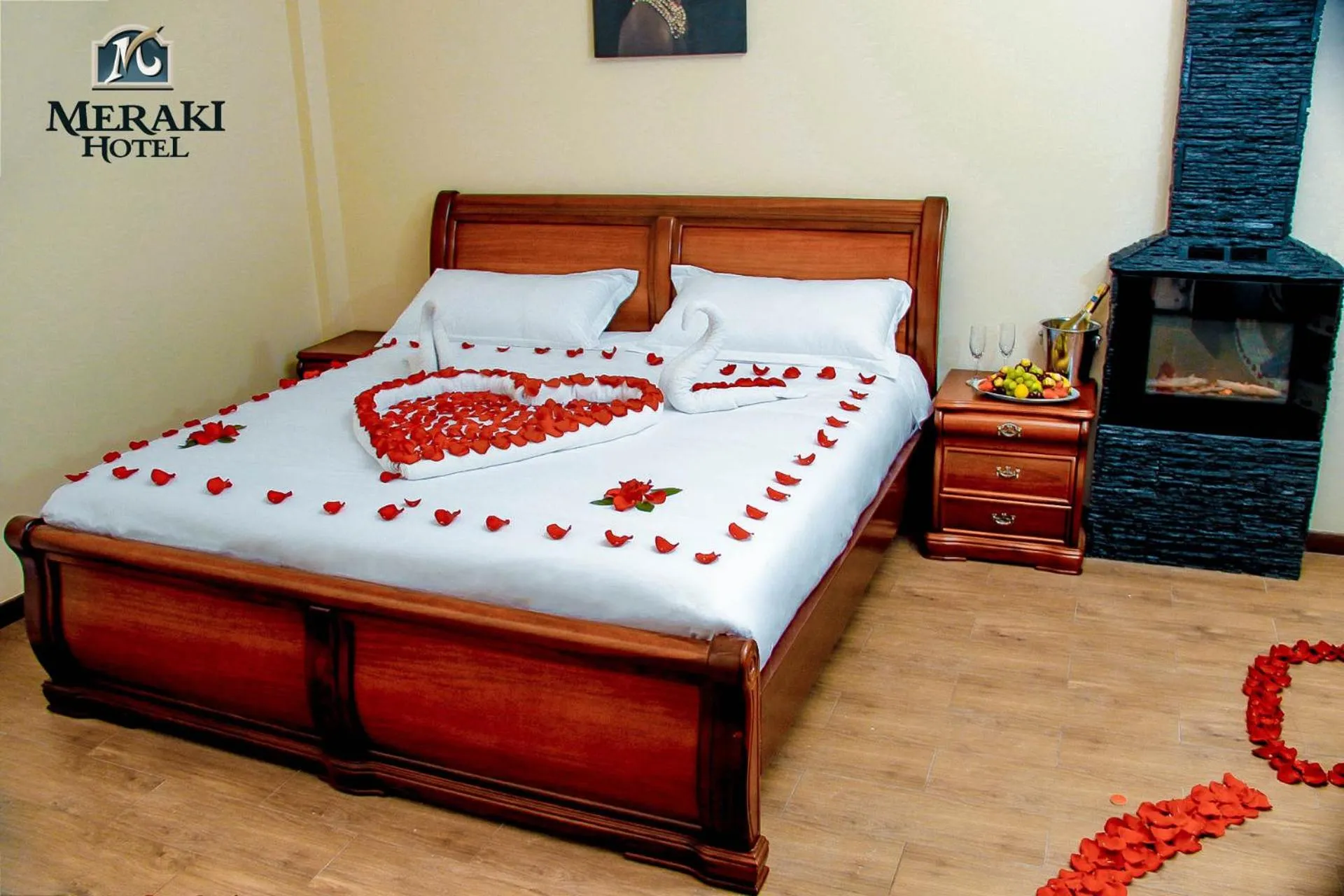 Bed in Meraki Hotel